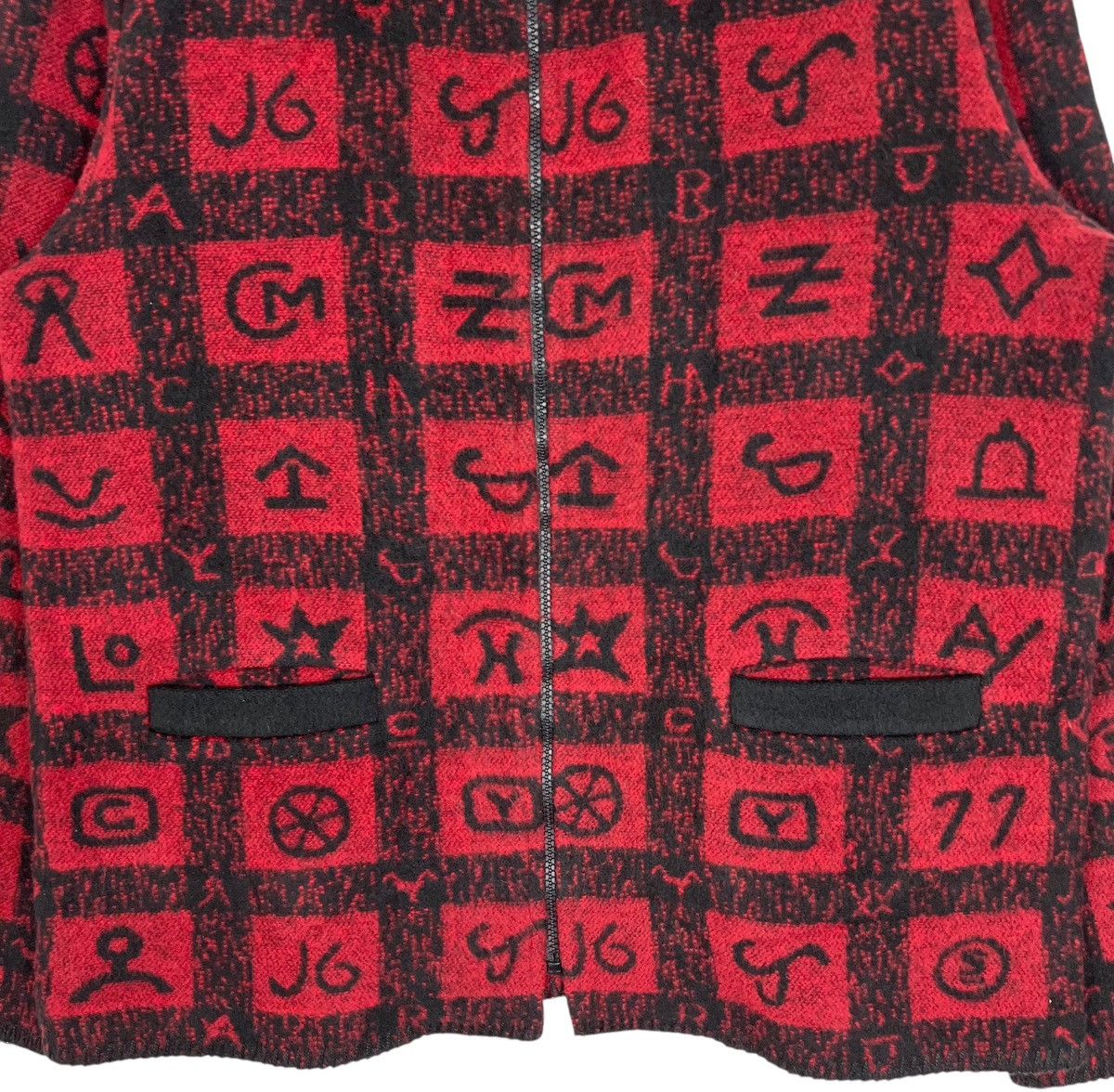 Vintage Vintage Wooded River Full Print Women Wool Jacket Size L / US 10 / IT 46 - 3 Thumbnail