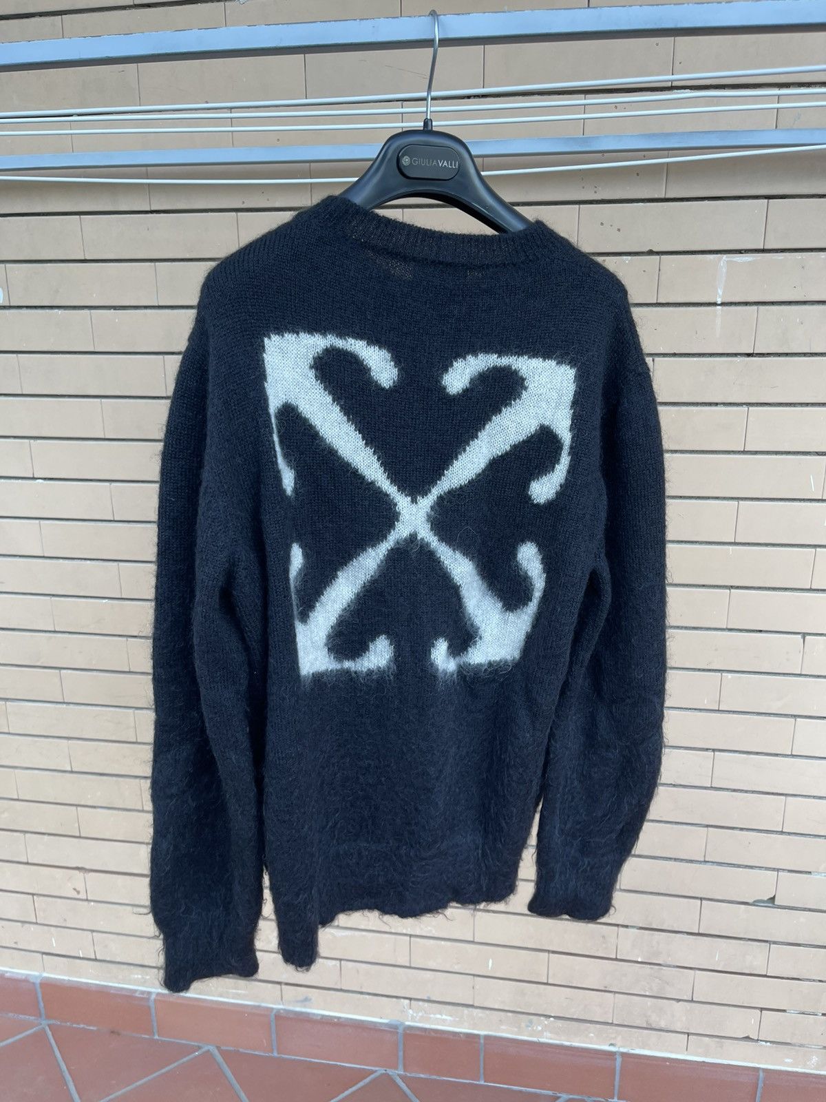 Off-White Maglione nero in mohair Off-White originale Size US M / EU 48-50 / 2 - 3 Thumbnail