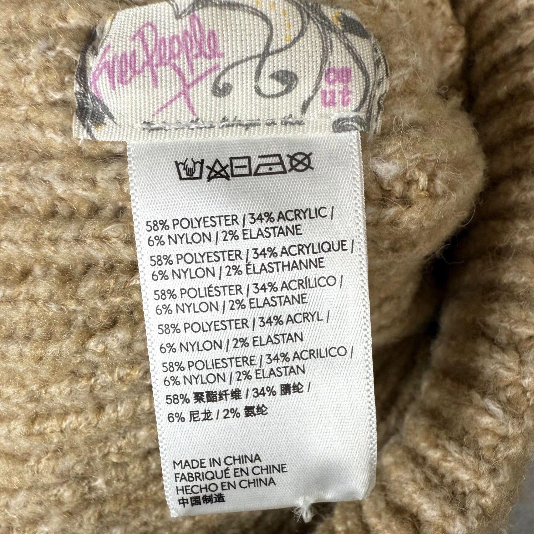Free People Free People Women's Beanie Hat One Size Knit Light Brown Brown Womens Hats Beanie One Size Size ONE SIZE - 6 Thumbnail