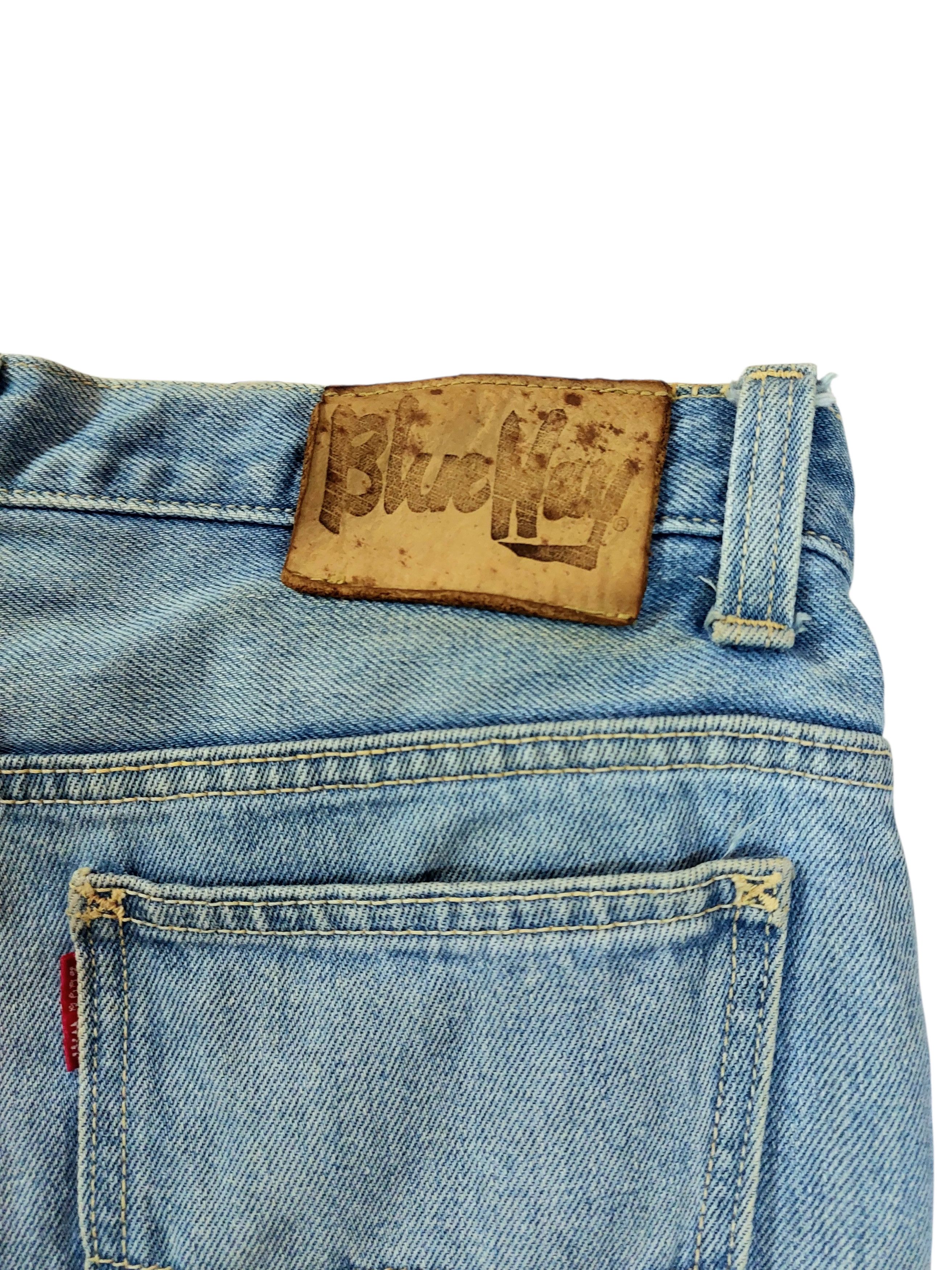 Vintage 🔥Super Flare Blueway Japan Made Classic Denim Size US 30 / EU 46 - 10 Thumbnail