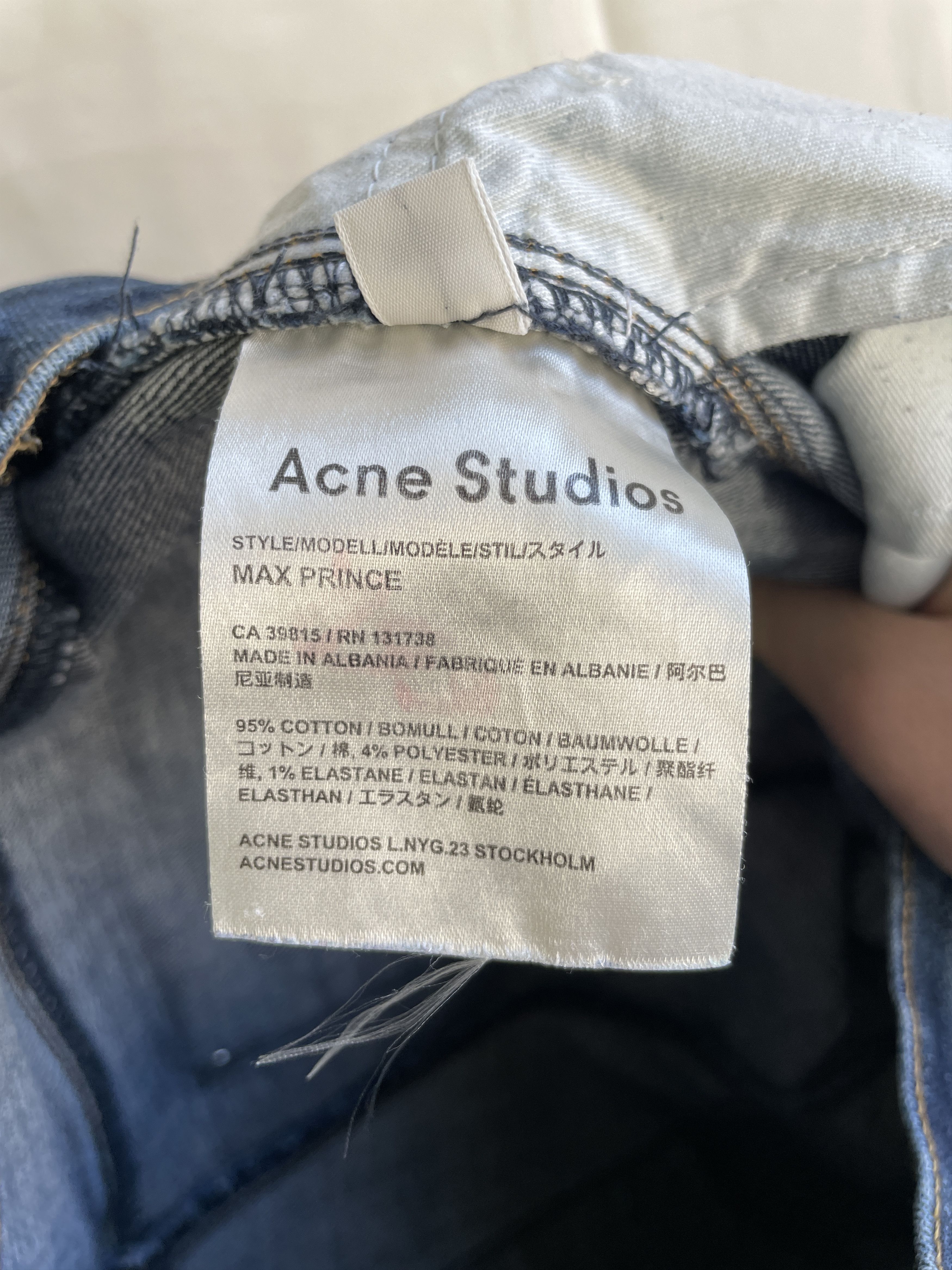 Acne Studios Acne Studios Max Prince Slim Fit Denim Size 32x32 Size US 32 / EU 48 - 11 Thumbnail