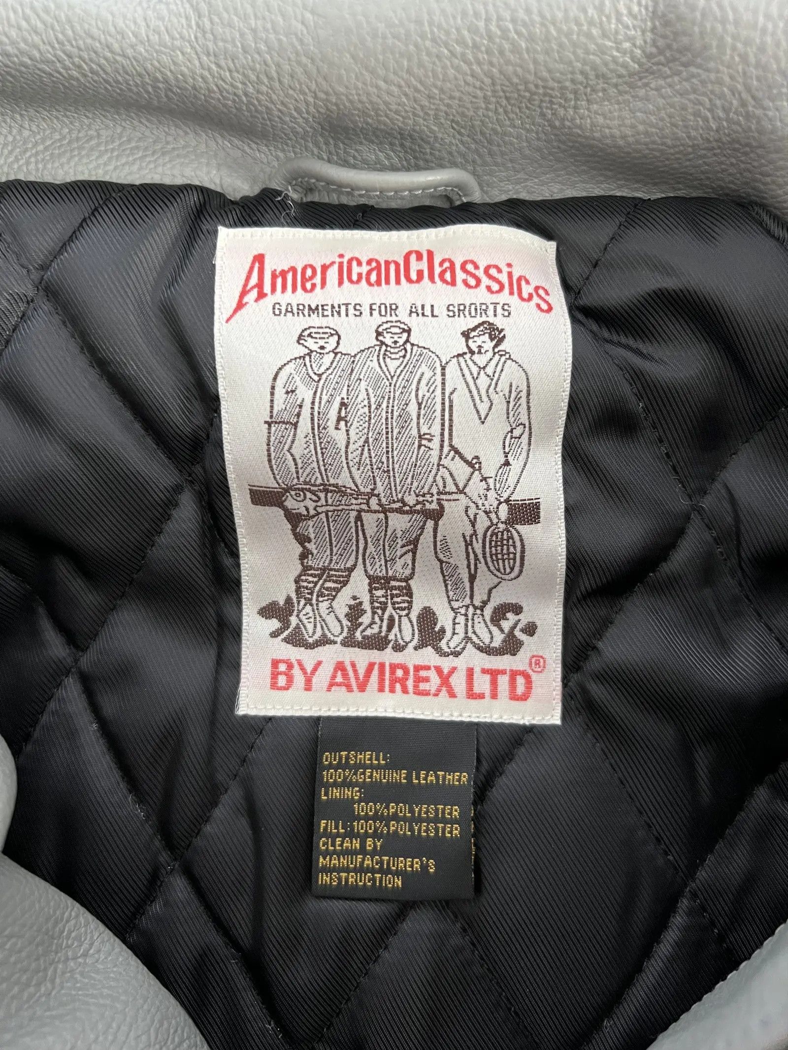 Avirex × Palace Leather jacket in grey Size US L / EU 52-54 / 3 - 4 Thumbnail