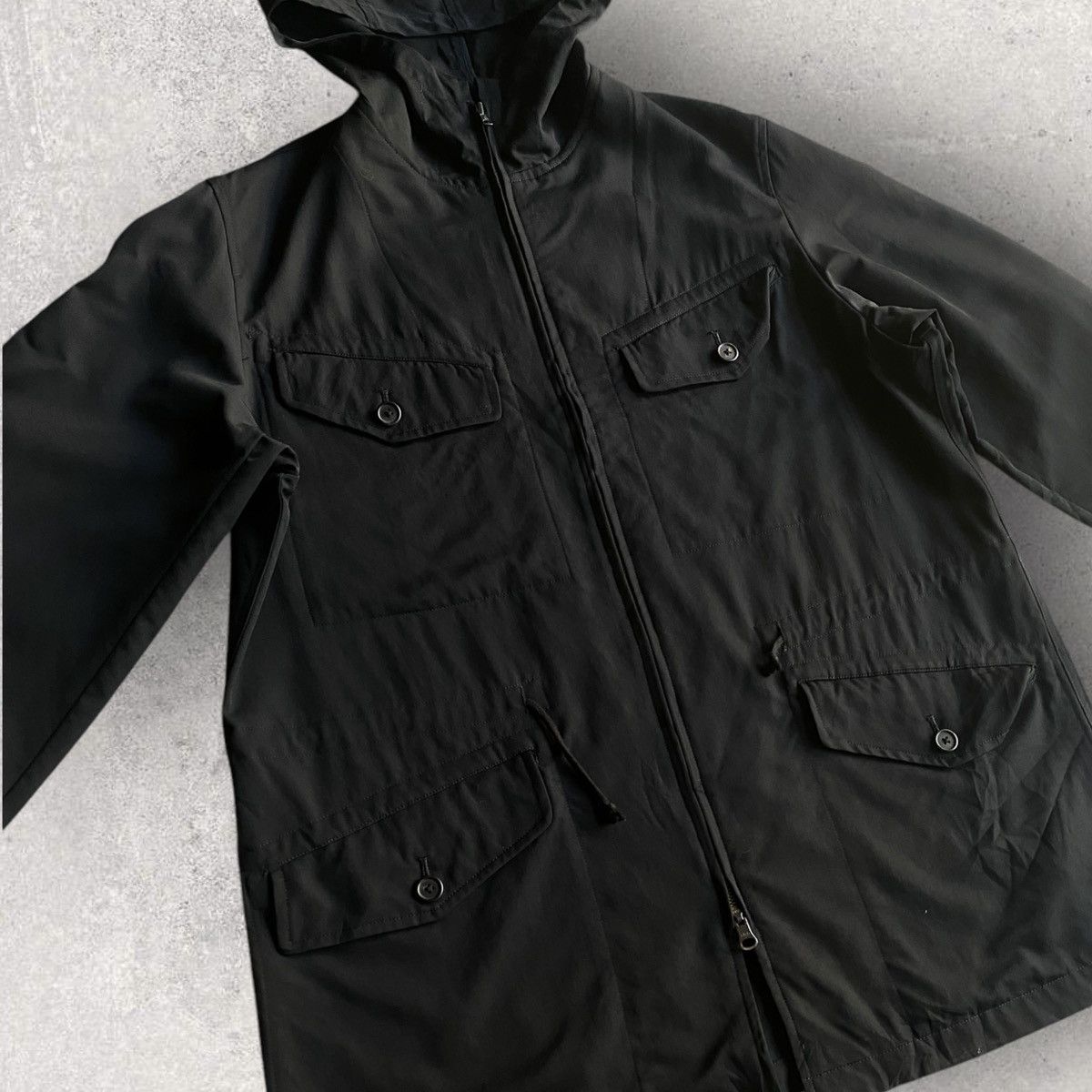 Yohji Yamamoto Vintage 90’s Wool Gabardine Hood Jacket Size US M / EU 48-50 / 2 - 2 Thumbnail