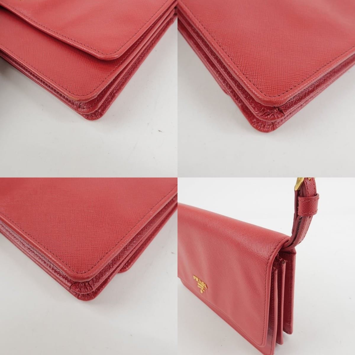 Prada Prada Saffiano Crossbody Bag Red Size ONE SIZE - 5 Thumbnail