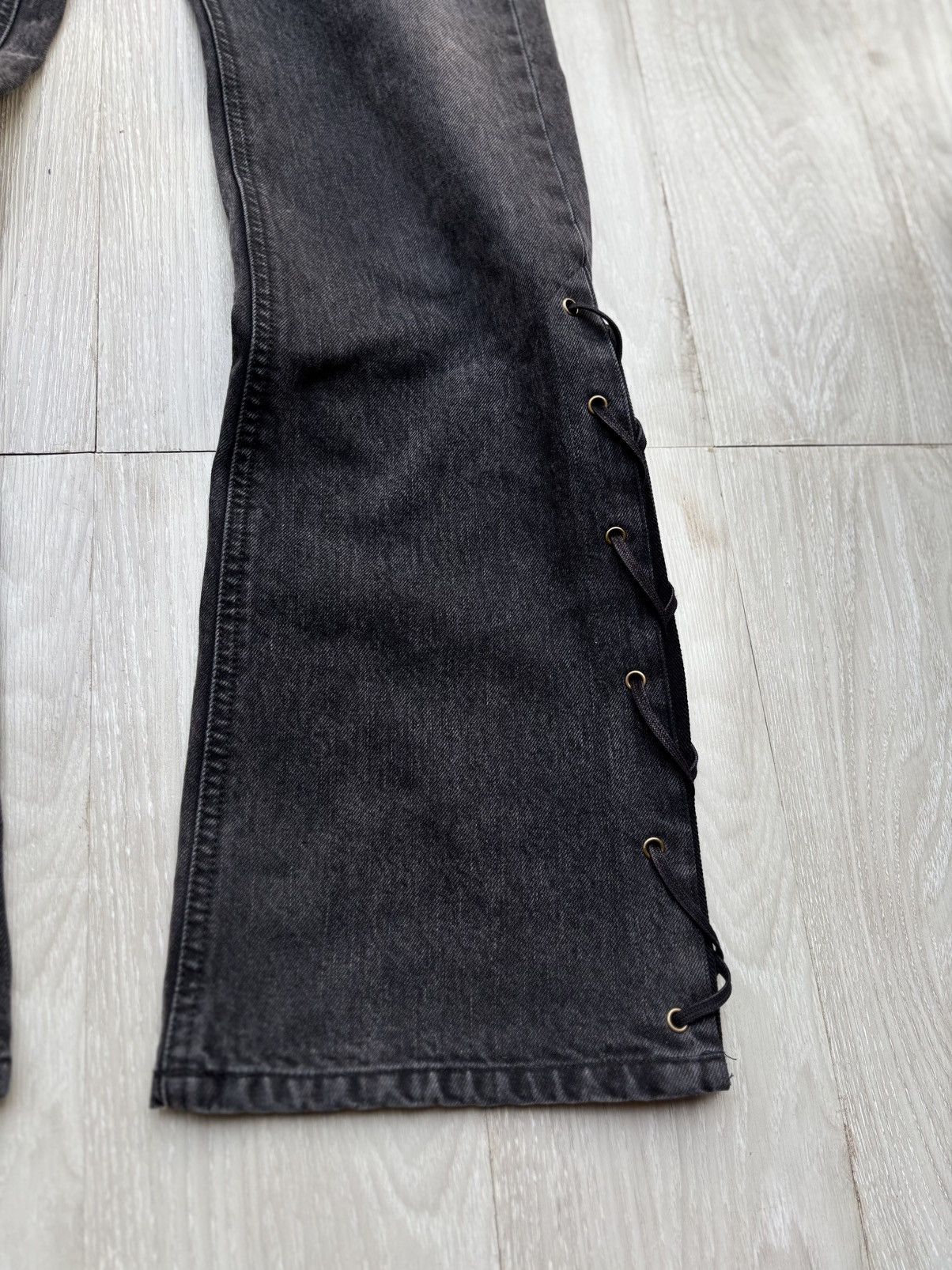 Japanese Brand NO ONE ELSE lace-up flare jeans Size US 28 / EU 44 - 2 Thumbnail