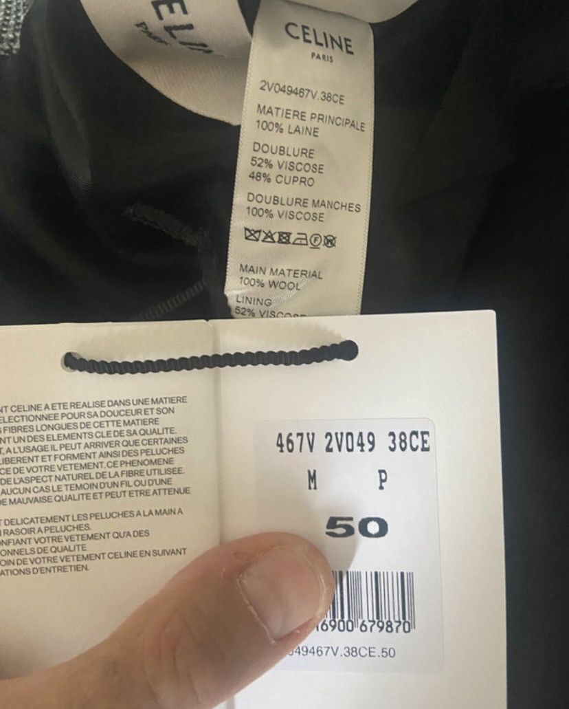Celine Celine Prince of Wales jacket Size 40R - 4 Thumbnail