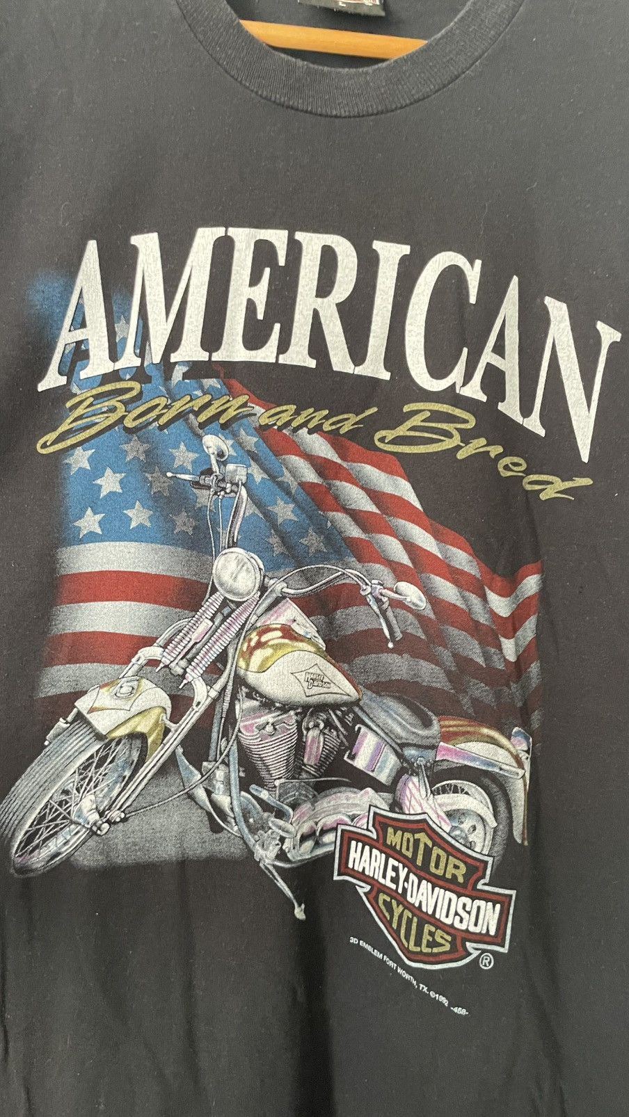 Harley Davidson 3d emblem t shirt vintage 1992 harley davidson Size US L / EU 52-54 / 3 - 4 Thumbnail