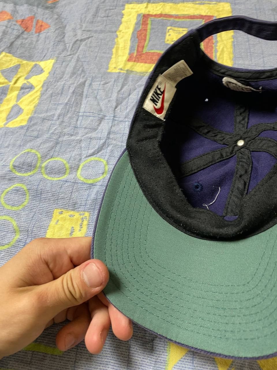 Nike × Vintage Vintage Nike Sportswear Swoosh Logo Faded Hat Size ONE SIZE - 5 Thumbnail