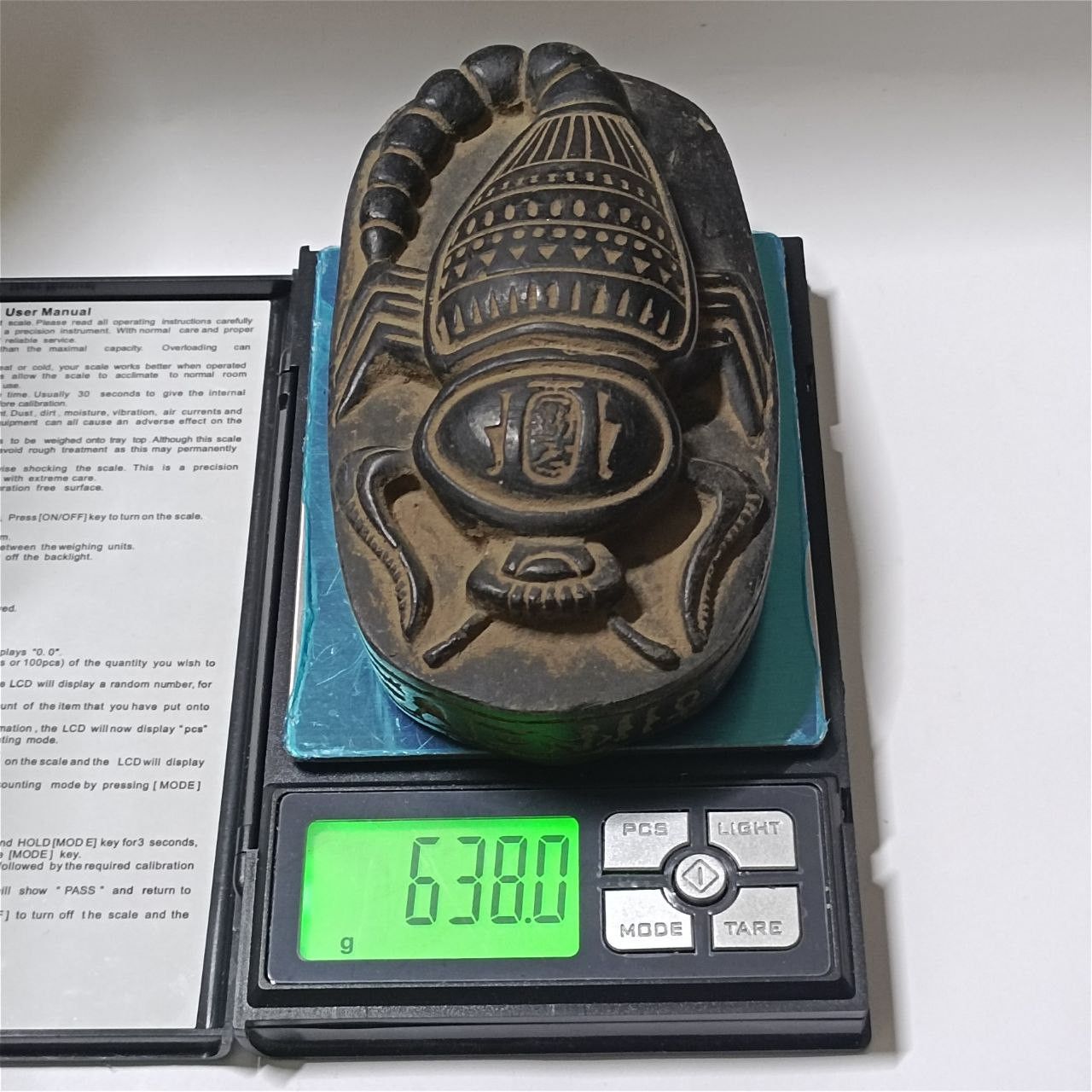 Other Ancient Egyptian scarab stone carving with hieroglyphs Size ONE SIZE - 7 Thumbnail