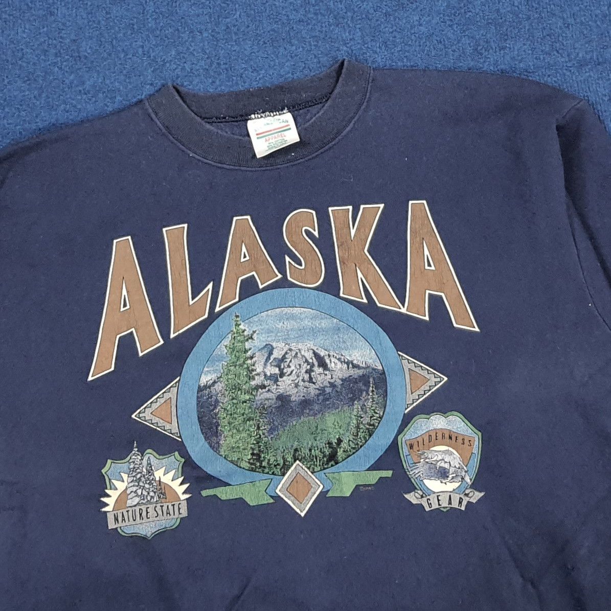 Vintage Vintage Alaska Nature States Graphic Sweatshirt C291N2 Size US L / EU 52-54 / 3 - 2 Thumbnail