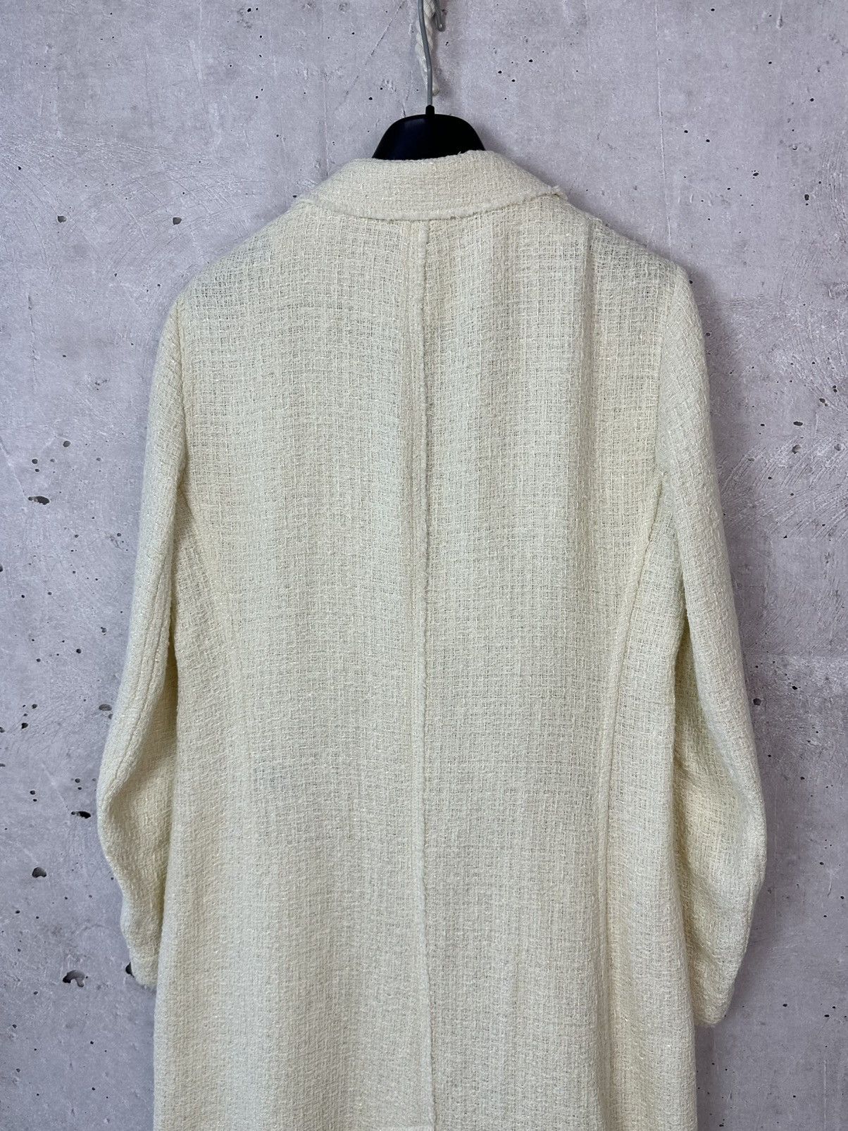 Joseph Joseph Sierra Tweed Ivory Visose Cotton Blend Women’s Coat Size S / US 4 / IT 40 - 9 Thumbnail