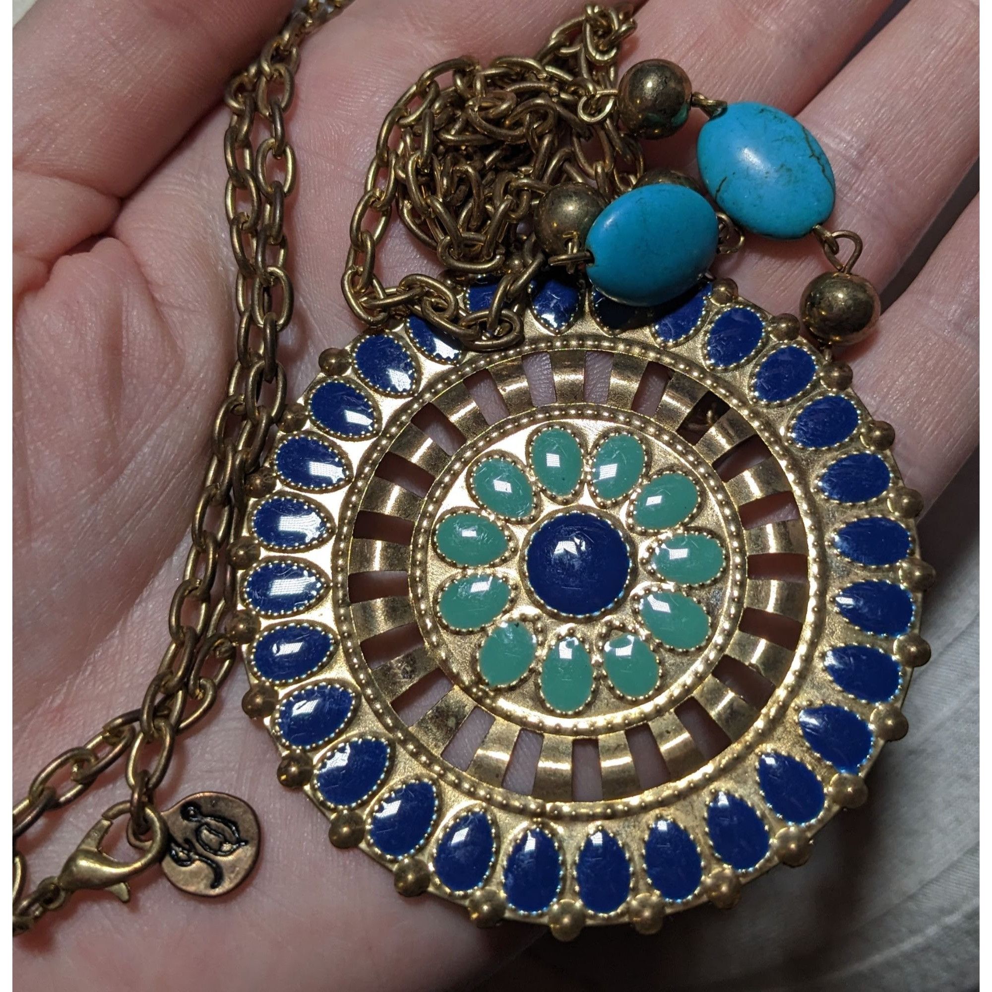 Other JS Collection Bohemian Enamel Medallion Necklace Size ONE SIZE - 7 Thumbnail