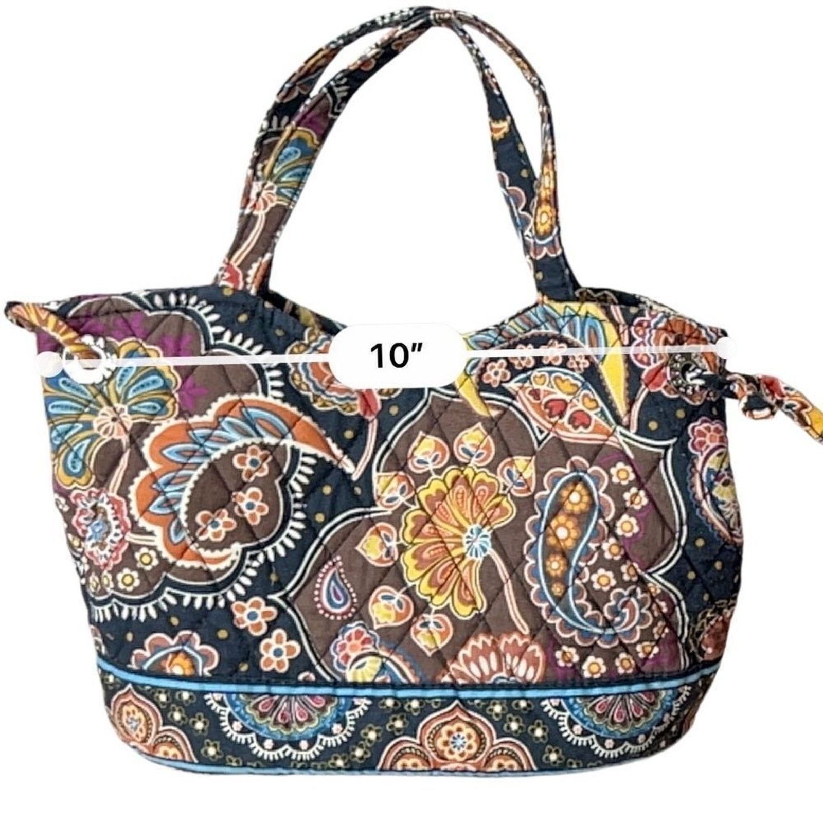 Vera Bradley Vera Bradley Quilted "Kensington" Sherry Brown Handbag Tote Size ONE SIZE - 10 Thumbnail