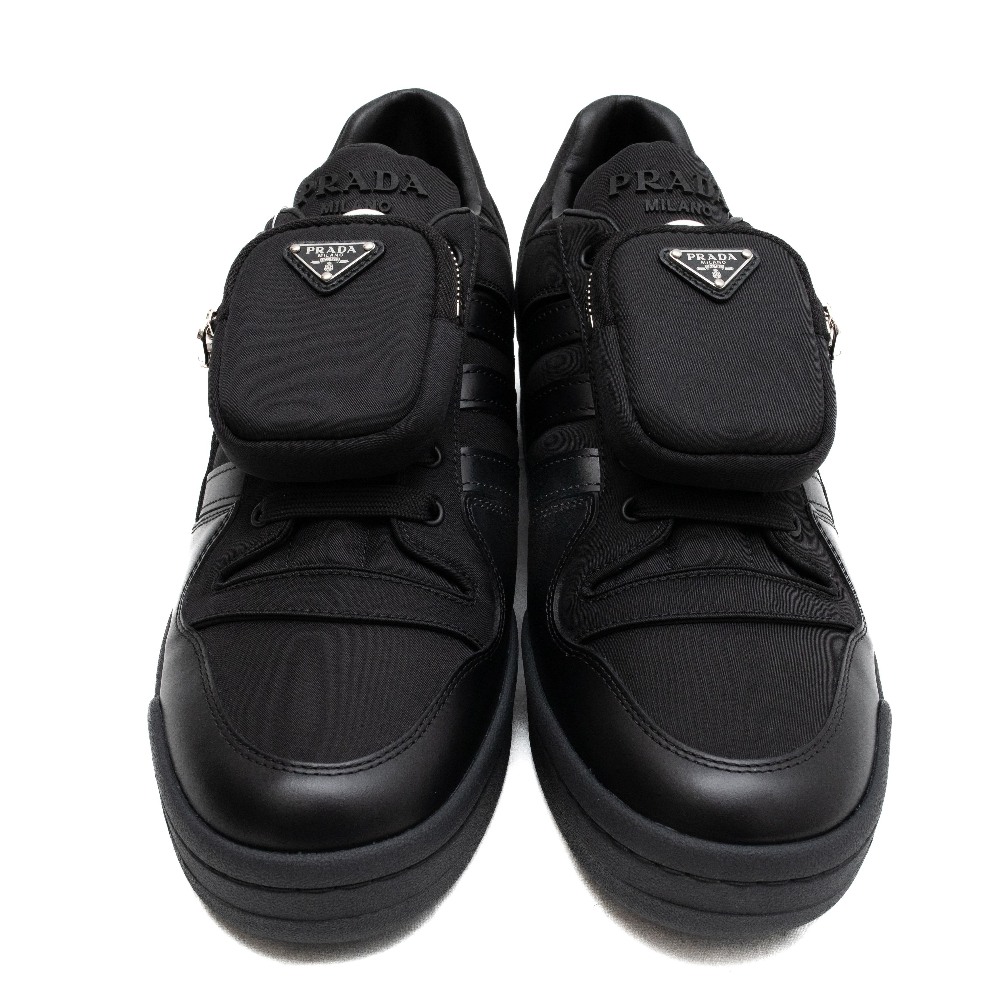 Adidas × Prada ADIDAS X PRADA RE-Nylon Forum Low Black Sneakers Size US 5.5 / IT 35.5 - 5 Thumbnail