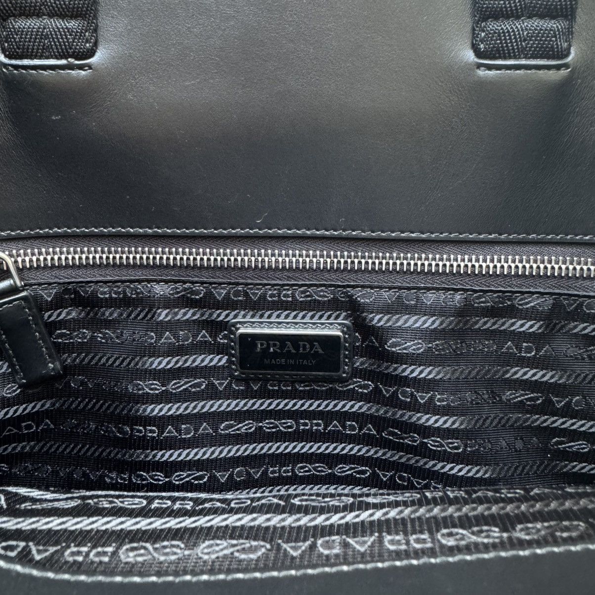 Prada Prada FW2023 Silver Leather Tote Bag Size ONE SIZE - 7 Thumbnail