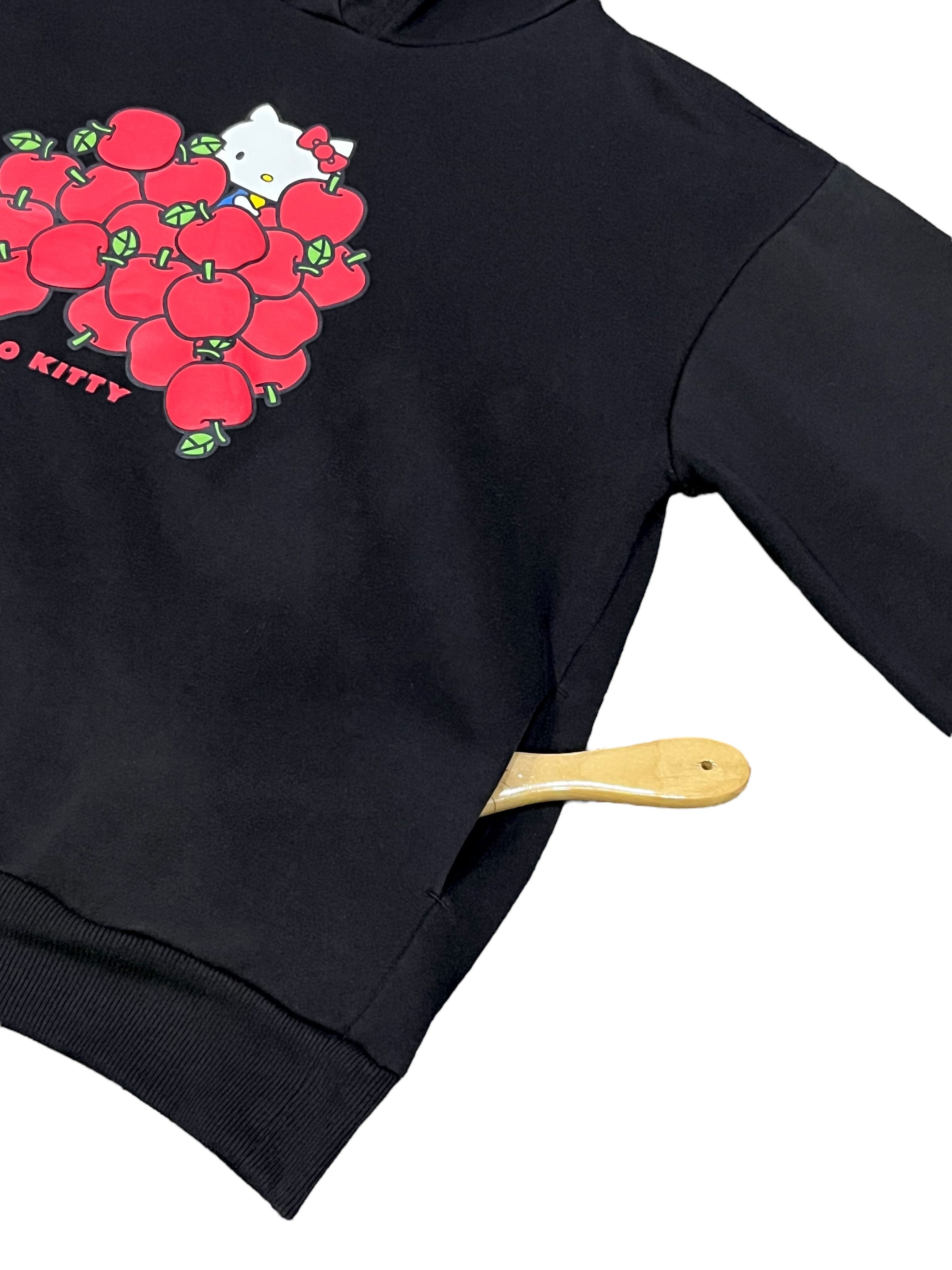 Anime ❤️ HELLO KITTY X APPLES Baggy Fit Black Sweater Hoodie Size M / US 6-8 / IT 42-44 - 6 Thumbnail