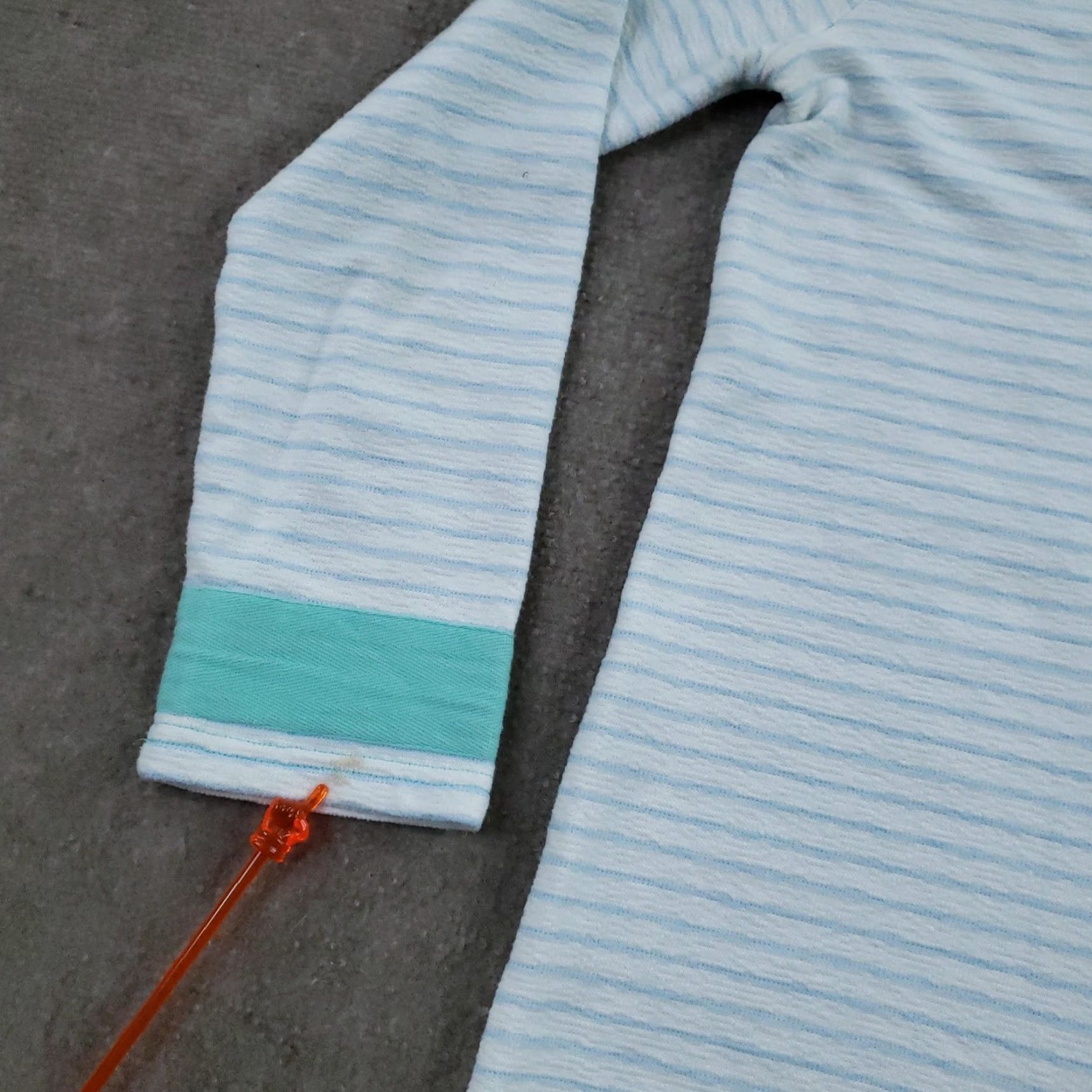 Vintage STS Sail to Sable Shirt Tunic Womens Medium White Blue Stripe V-Neck Long Sleeve Nautical Preppy Size M / US 6-8 / IT 42-44 - 7 Thumbnail
