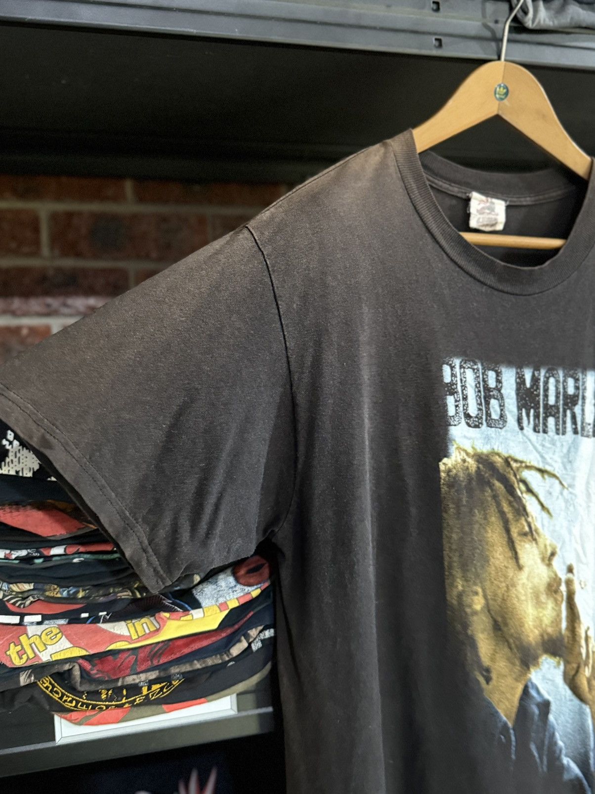 Rap Tees Thrashed Vintage 90s Bob Marley Hope Road Music Sun Faded T Size US L / EU 52-54 / 3 - 8 Thumbnail