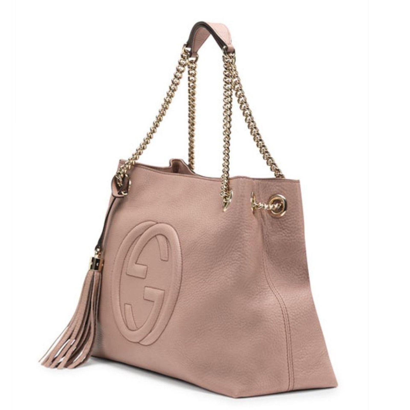 Gucci GG logo embroidered soho disco leather shoulder bag tote Size ONE SIZE - 3 Thumbnail