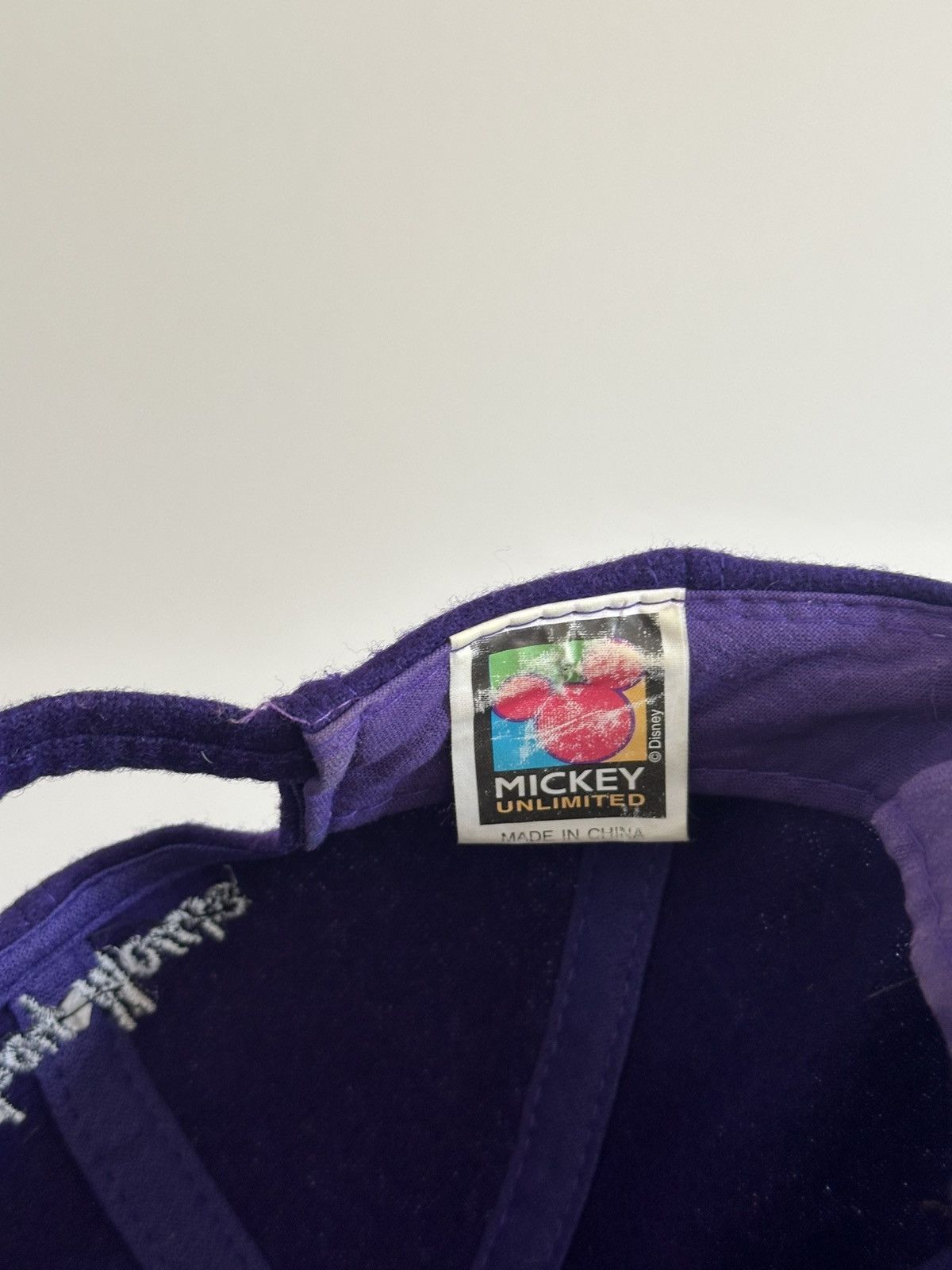 Disney × Mickey Mouse × Vintage Vintage 90’s Mickey Mouse Wool Hat Mickey Unlimited Purple Size ONE SIZE - 5 Thumbnail