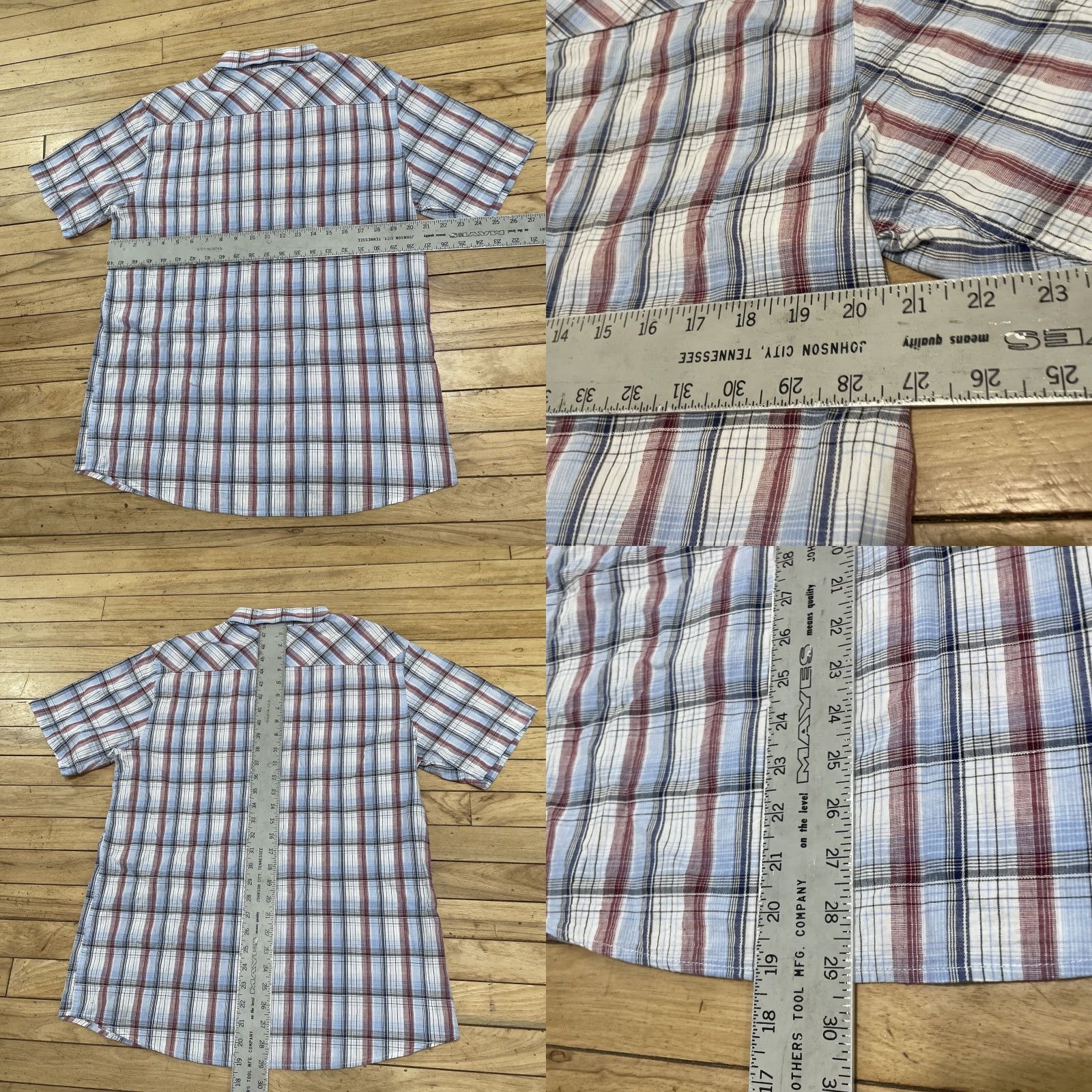 Etnies VINTAGE ETNIES Button-Up Shirt Men XL SKATE Y2k Streetwear Red White Blue Plaid Casual Classic Size US XL / EU 56 / 4 - 8 Thumbnail
