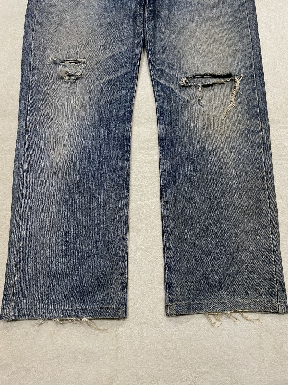 Edwin Vintage Edwin International Basic Distressed Mudwash Jeans Size US 34 / EU 50 - 3 Thumbnail