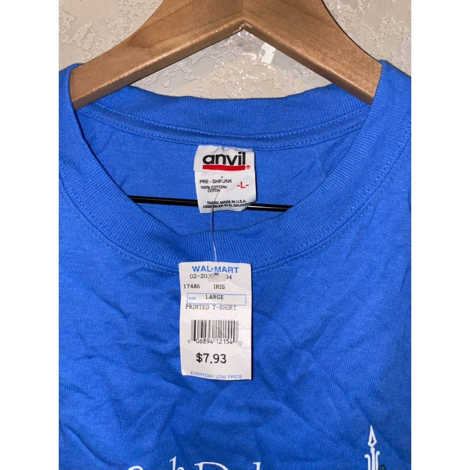 Anvil Vintage North Dakota Shirt Wildflowers Blue Bird Large 90s Size US L / EU 52-54 / 3 - 6 Thumbnail
