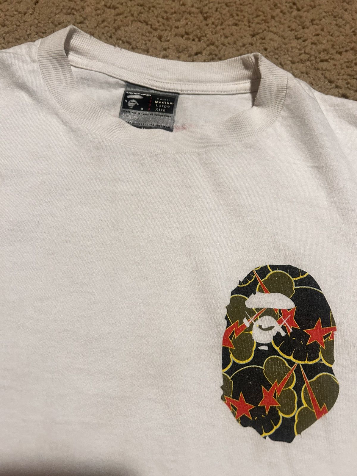 Bape × Kaws Bape x Kaws vintage 2005 collab tee (super rare) | Grailed