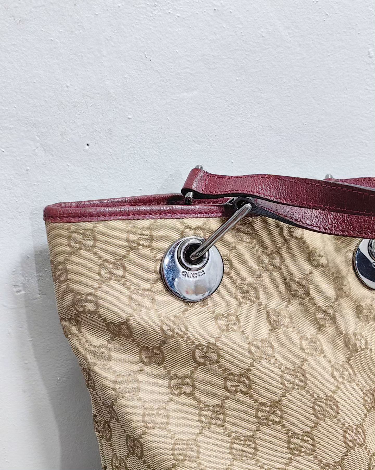 Gucci Gucci GG Canvas and leather eclipse Tote bag Size ONE SIZE - 5 Thumbnail