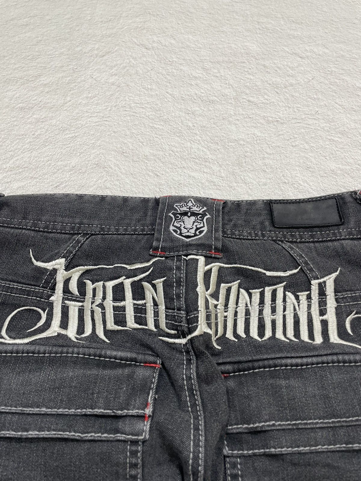 Hysteric Glamour 2000s Green Skull Embroidery Cargo Denim Y2K Size US 26 / EU 42 - 6 Thumbnail
