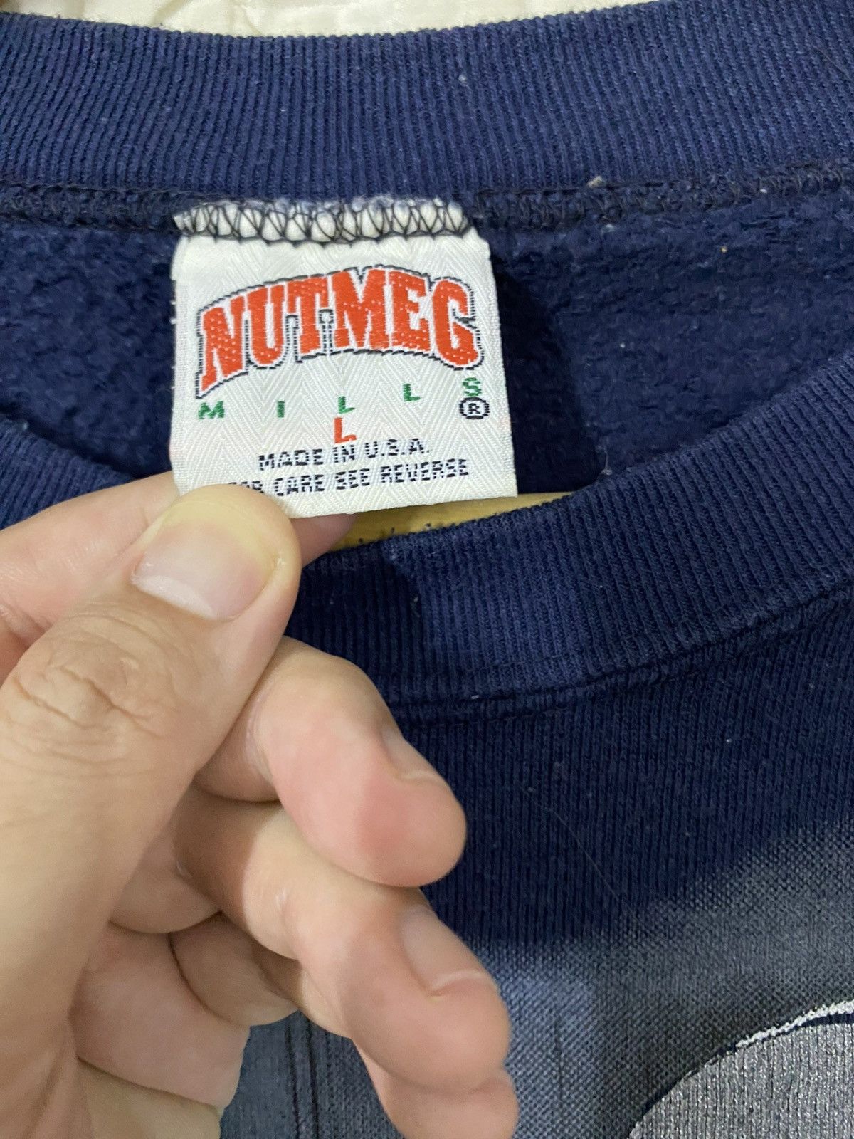 NFL Vintage Dallas Cowboys Big Logo Sweatshirt by Nutmeg | L | Size US L / EU 52-54 / 3 - 6 Thumbnail
