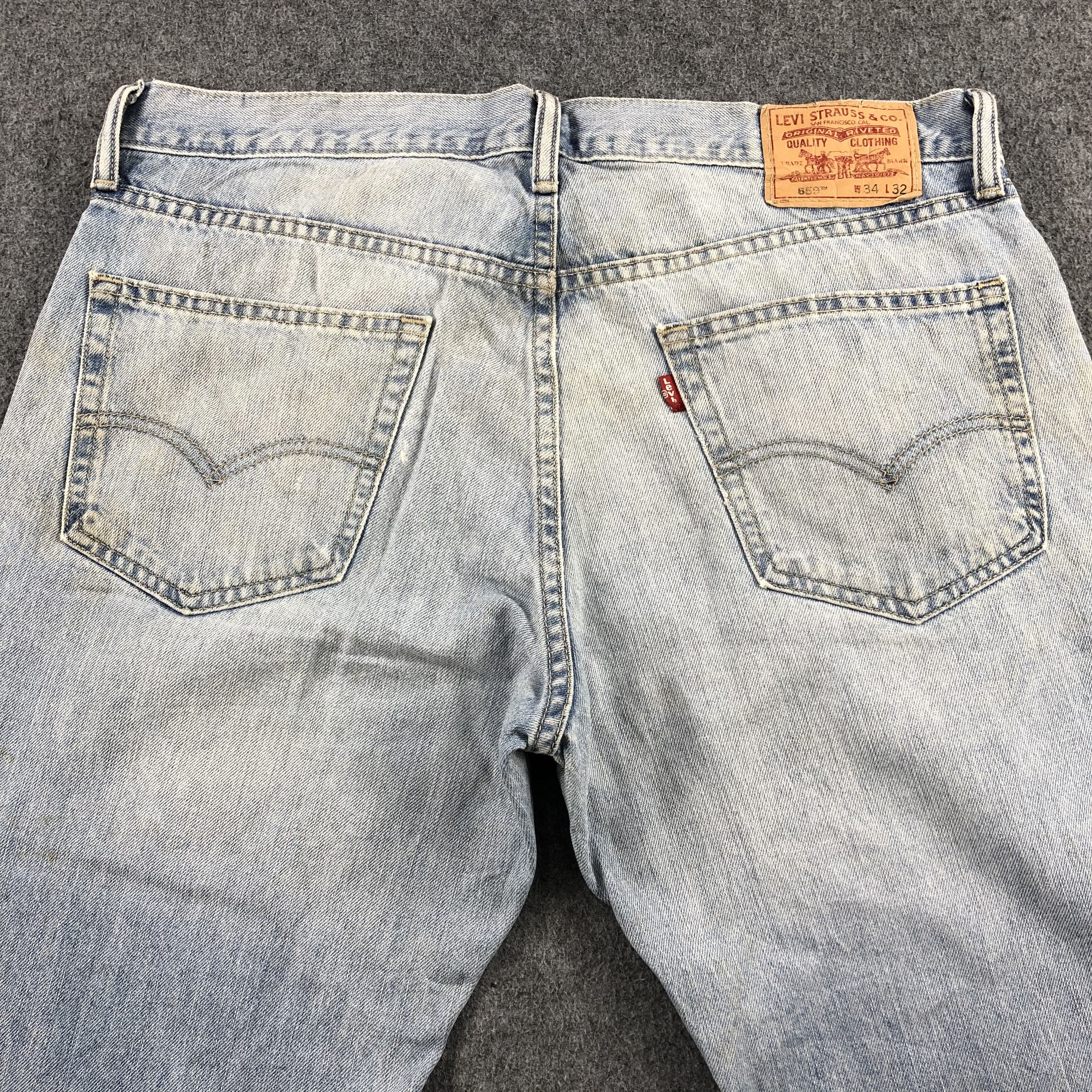 Levi's Vintage Light Wash Levis 559 Jeans-J1512 Size US 36 / EU 52 - 4 Thumbnail