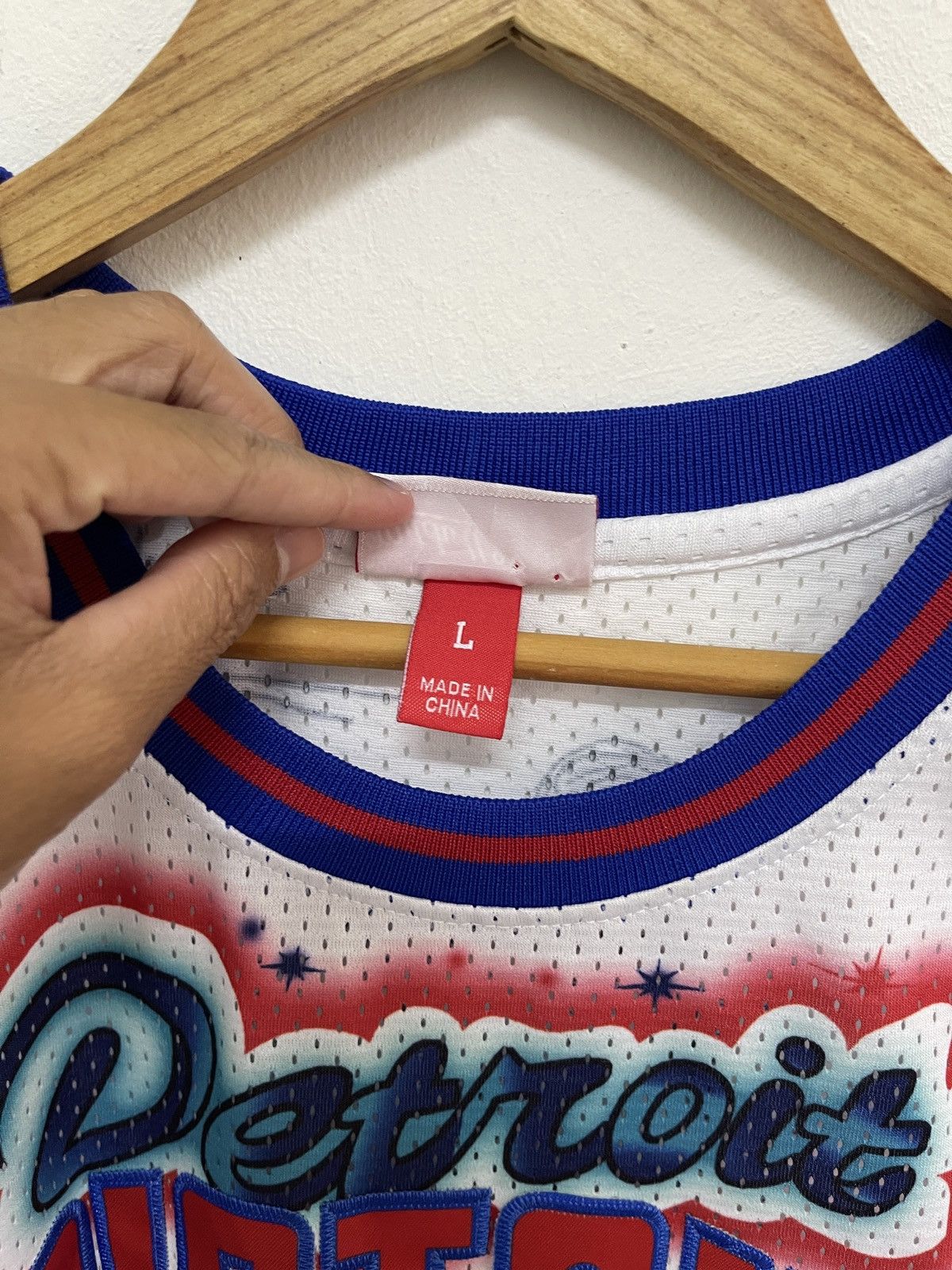 Mitchell & Ness Don Big Sean Detroit Pistons Basketball Jersey Size US L / EU 52-54 / 3 - 7 Thumbnail