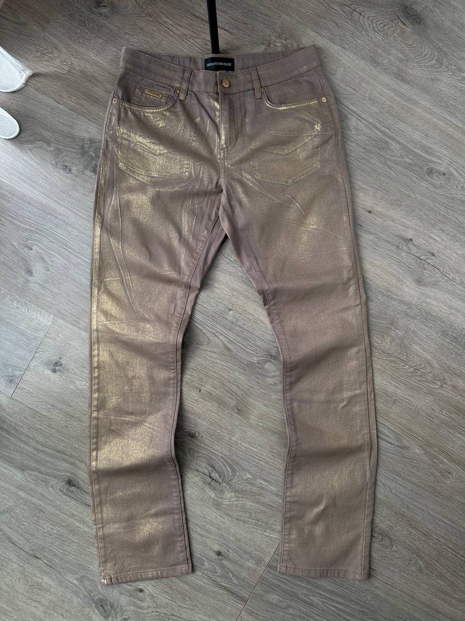 Vintage × Zadig & Voltaire Vintage Zadig&Voltaire Deluxe Gold Womens Pants Size 30" / US 8 / IT 44 - 5 Thumbnail