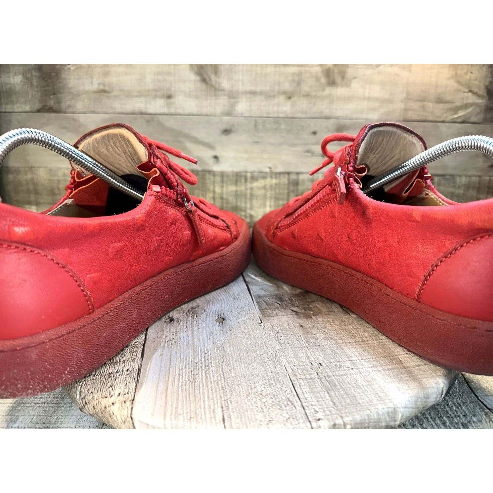 Giuseppe Zanotti Giuseppe Zanotti Mens Sneakers Size 8 / 41 Red Leather Sneaker Mens Shoes Red 41 Size US 8 / EU 41 - 7 Thumbnail