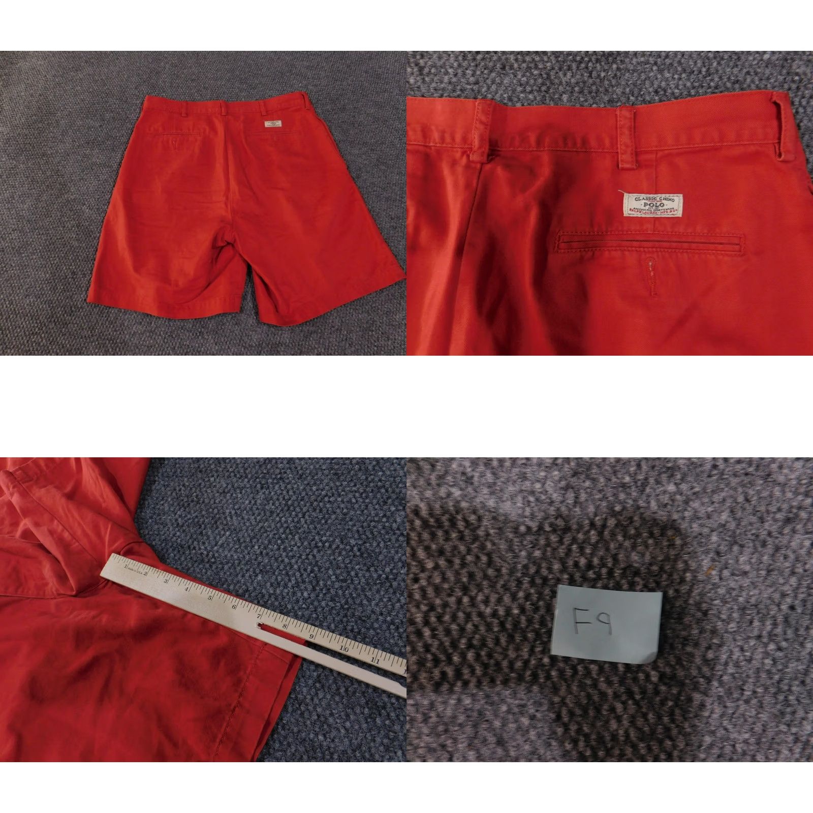 Polo Ralph Lauren Polo Ralph Lauren Shorts Mens 36 Red Tyler Classic Chino Pleated Casual Shorts Size US M / EU 48-50 / 2 - 9 Thumbnail