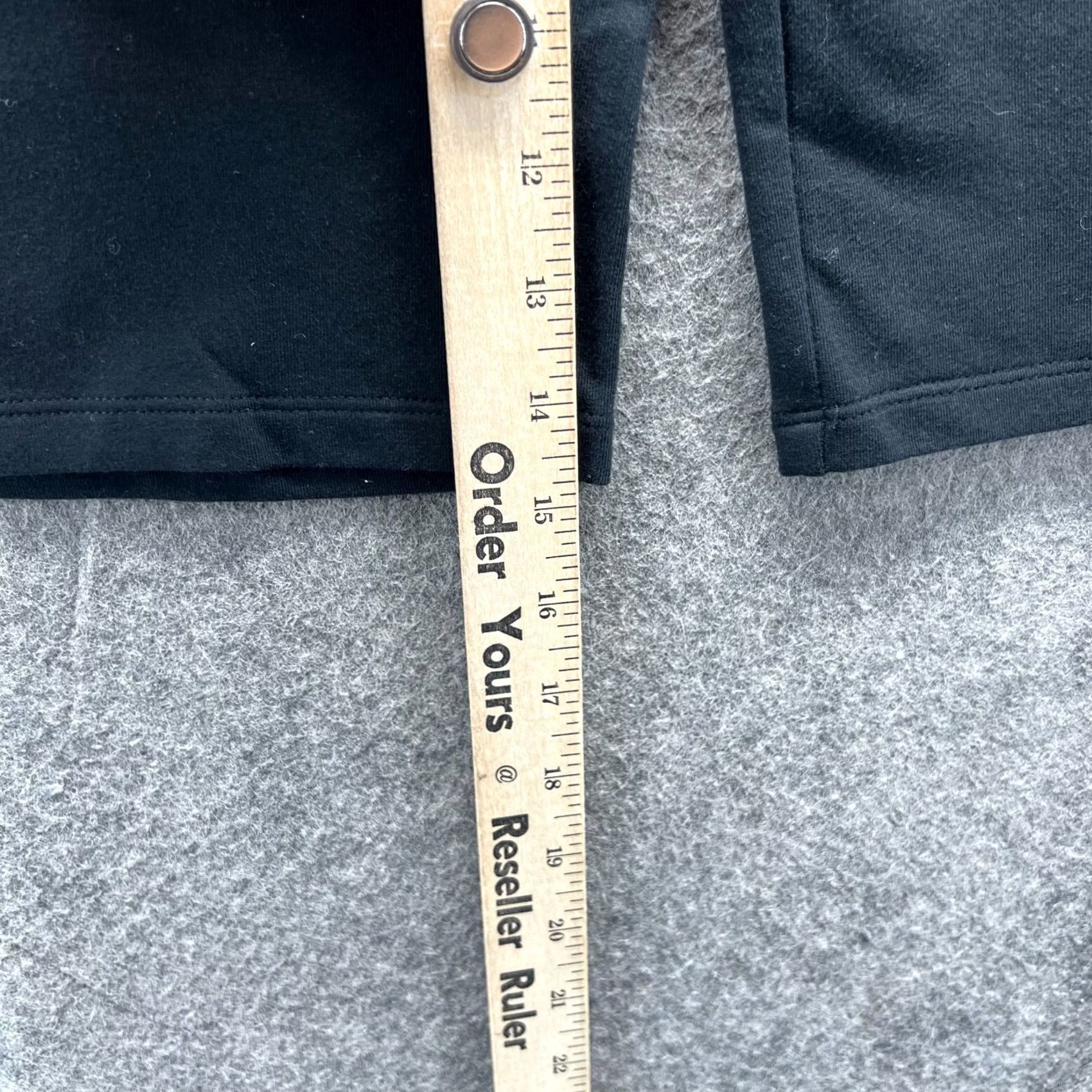 Champion Champion Shorts Womens Large Black Capri Stretch Fleece Drawstring Regular Size 36" / US 14 / IT 50 - 6 Thumbnail