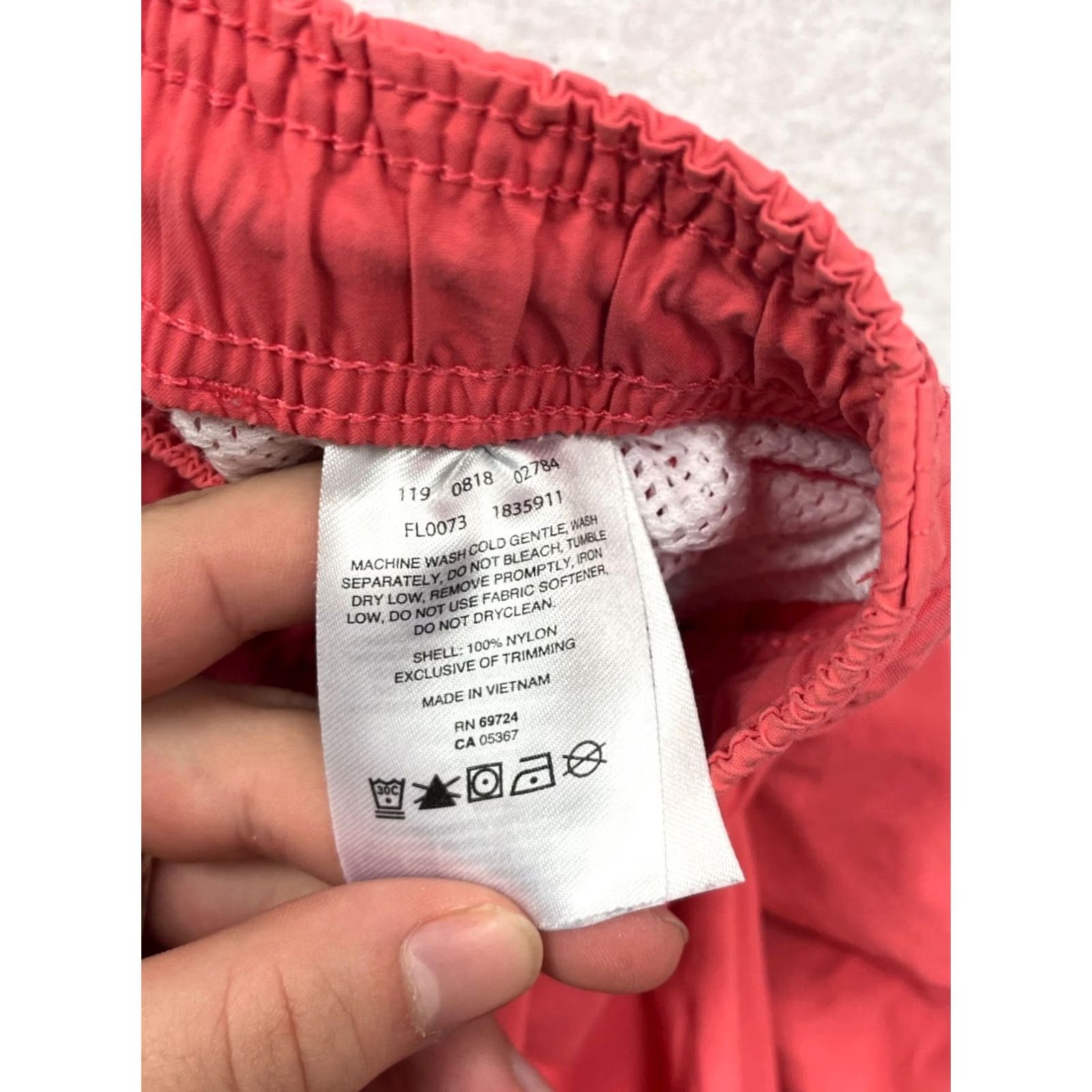 Vintage Columbia Womens Quick-Dry Nylon Shorts Size L Red Athletic Short, Back Pocket, Lightweight, Elastic Waistband, Pre-Owned Like New, Womens L Size 36" / US 14 / IT 50 - 4 Thumbnail
