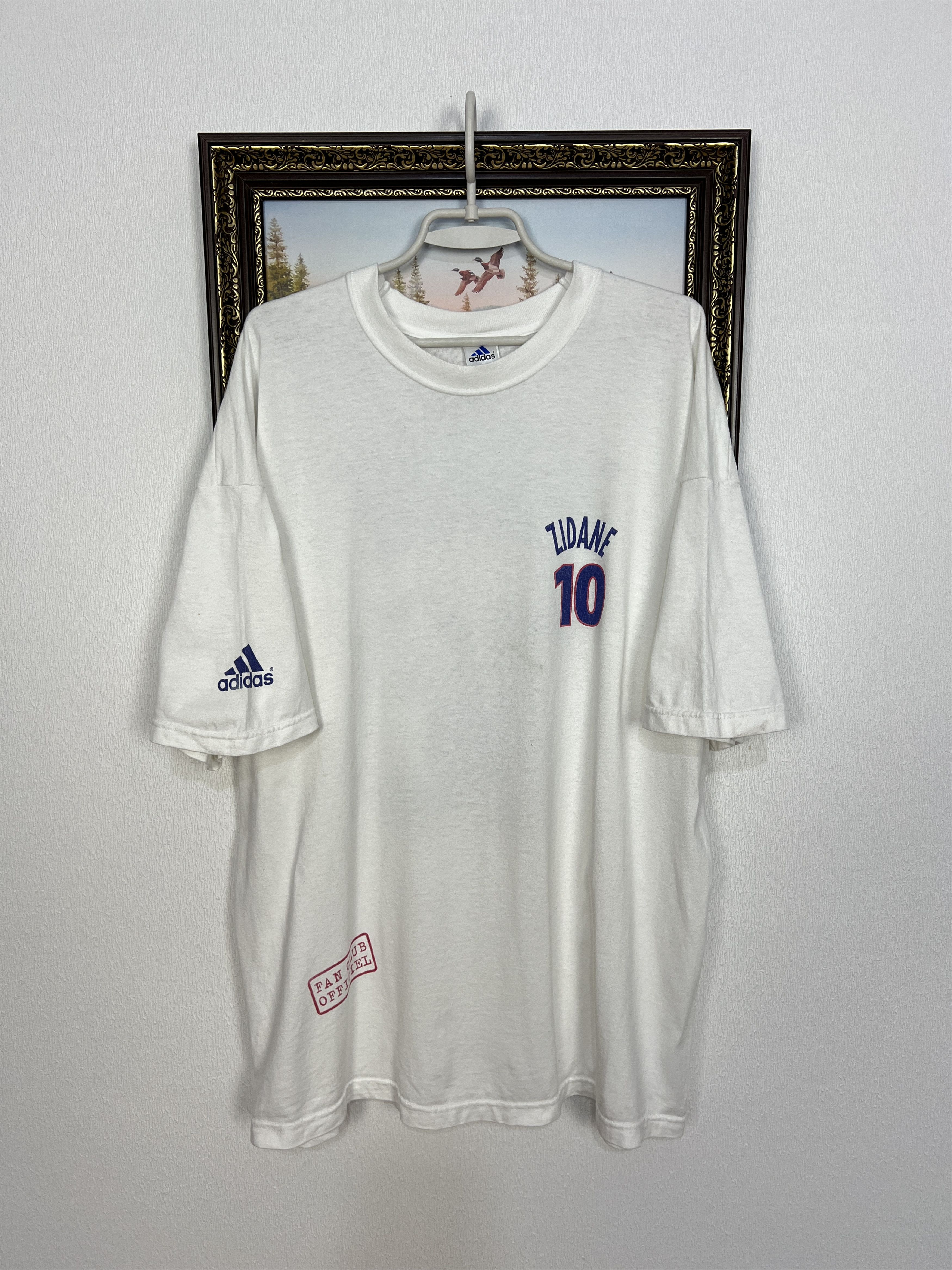Adidas France Football Train Shirt #10 Zidane Soccer Jersey Size US XL / EU 56 / 4 - 2 Thumbnail