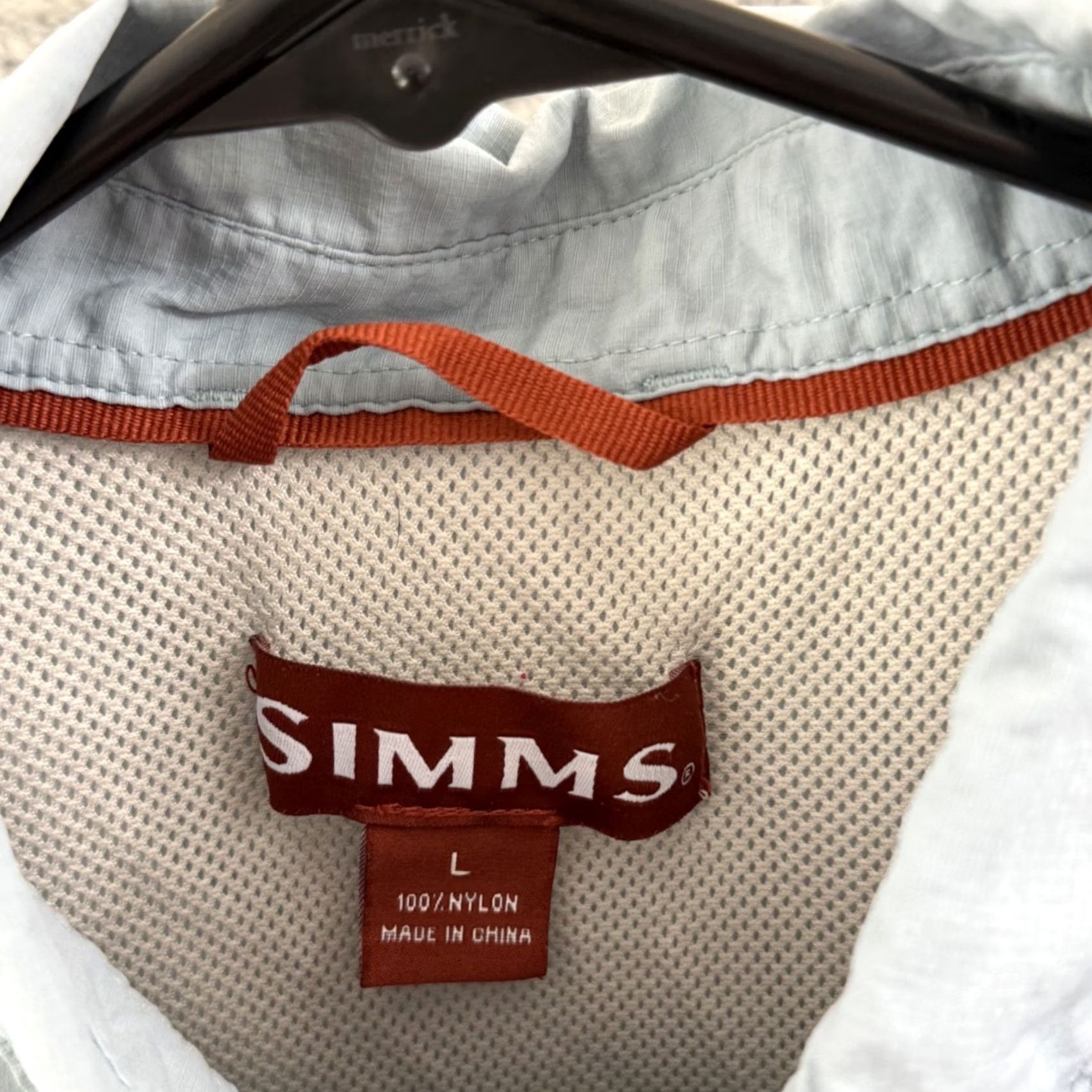 Vintage Simms Mens Large Blue Cor3 Fishing Vented Nylon Button Outdoor Roll Sleeve Size US M / EU 48-50 / 2 - 6 Thumbnail