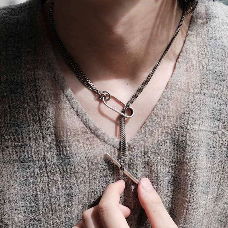 Werkstatt Munchen Werkstatt Munchen M3015 Stack Chain Spring Clasp Necklace Size ONE SIZE - 1 Thumbnail