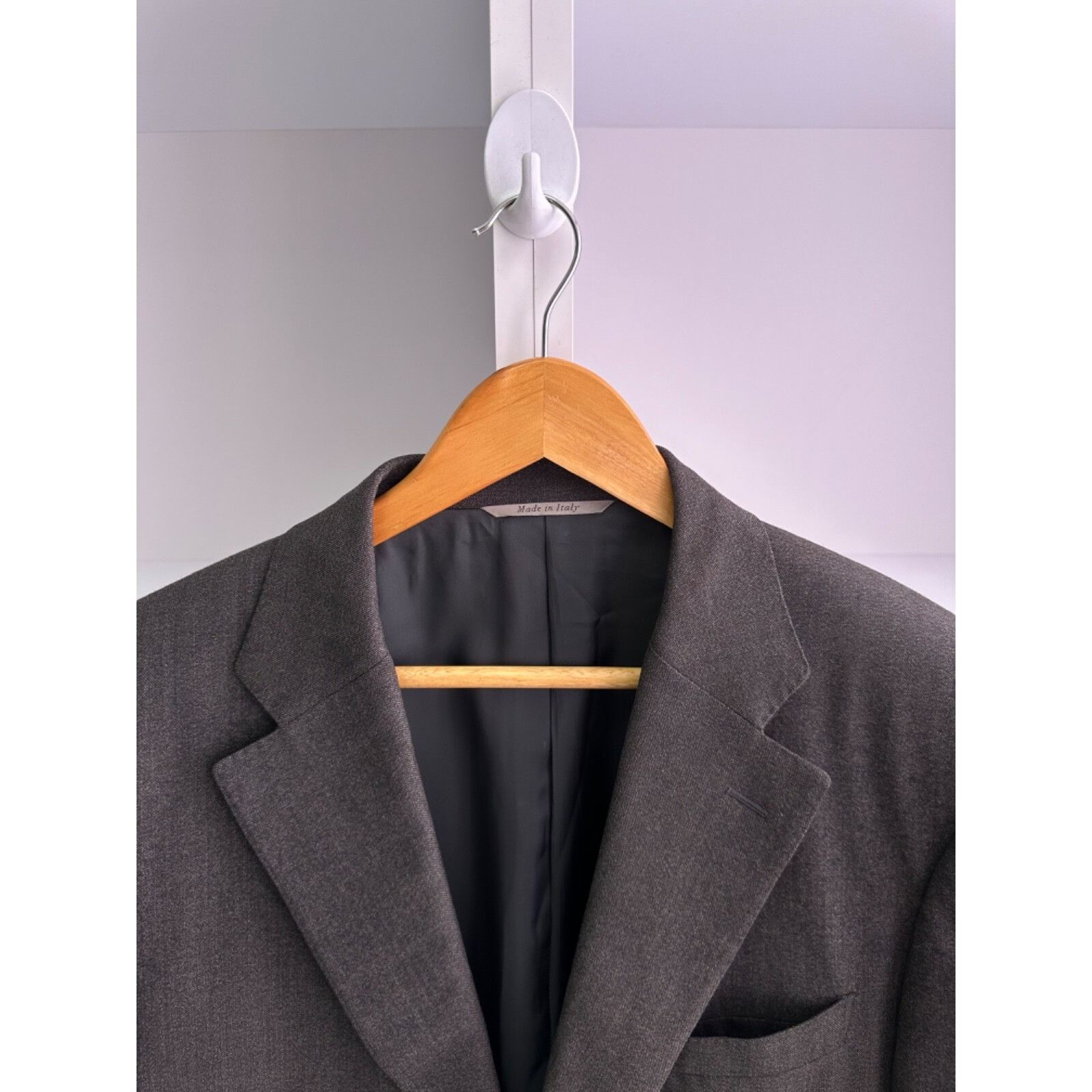 Canali VTG Canali Di Marino Home Dark Grey 2 Button Wool Coat Jacke Size US L / EU 52-54 / 3 - 7 Thumbnail