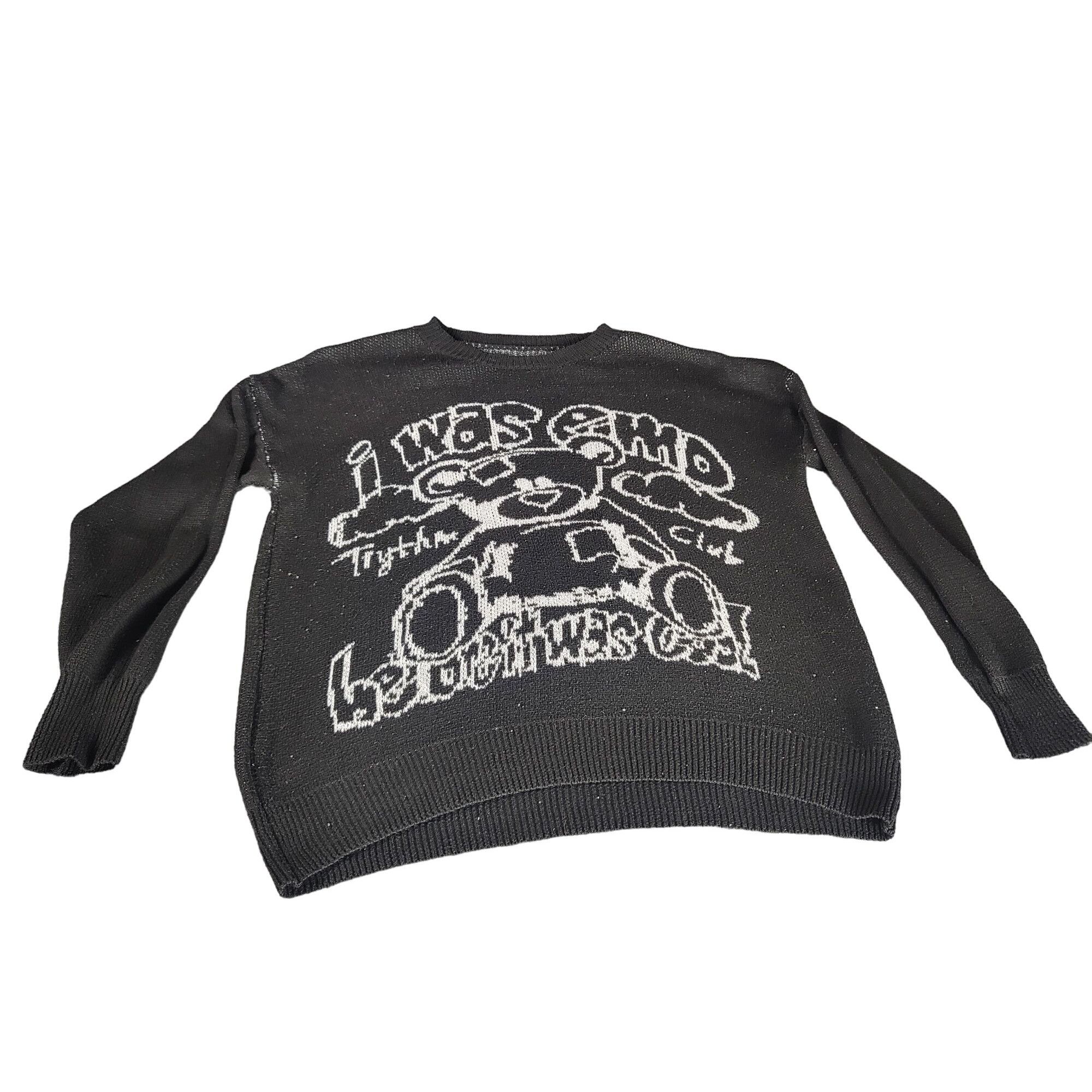 Shein Shein Sweater Women Sz L i was emo before it was cool boxy j Size L / US 10 / IT 46 - 1 Thumbnail