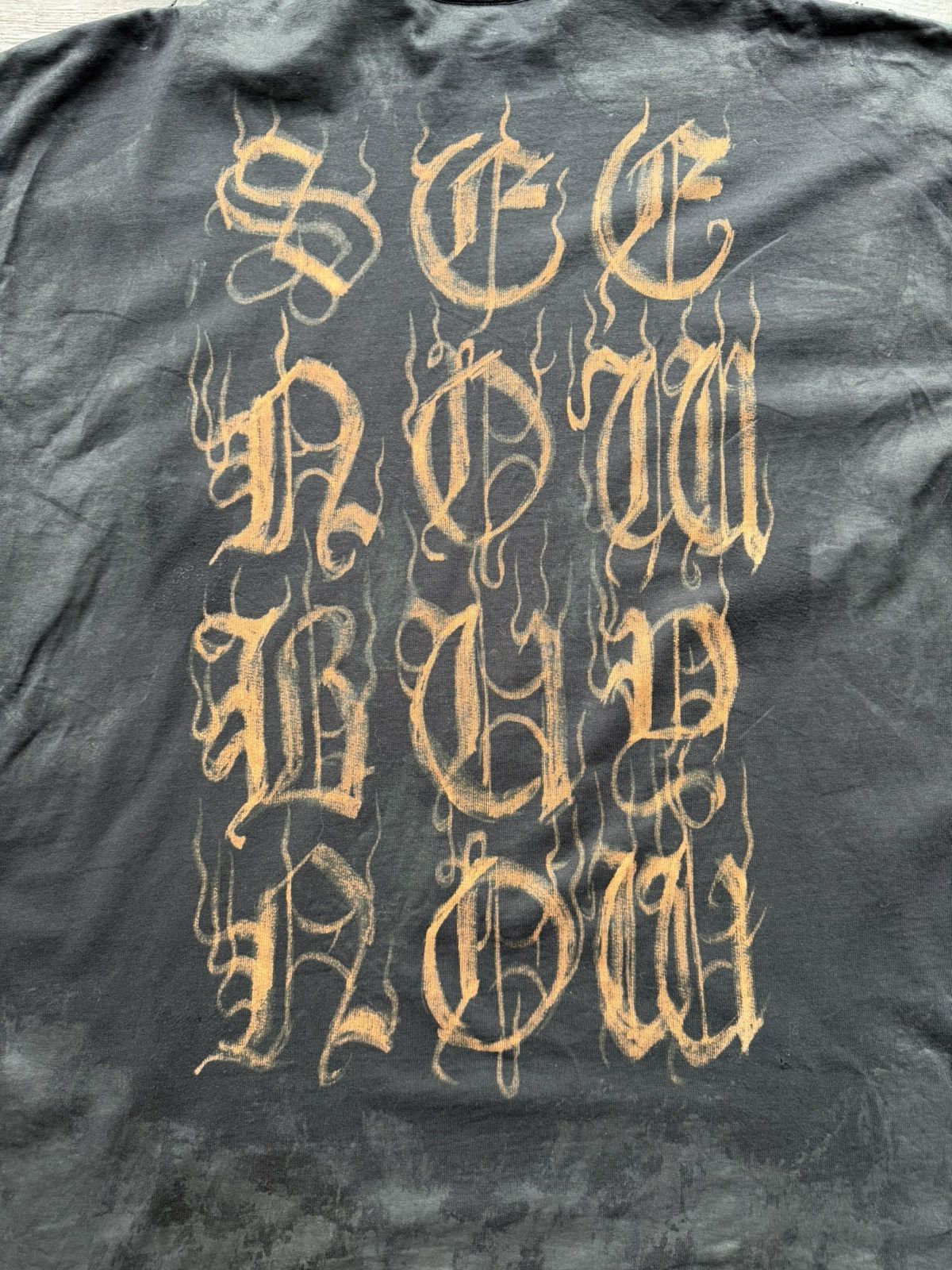 Balenciaga Distressed Gothic logo oversized size large L Size US L / EU 52-54 / 3 - 9 Thumbnail