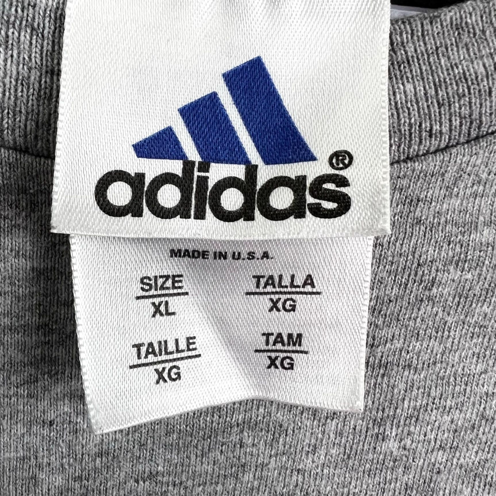 Adidas VTG adidas Since 48 Long sleeve T Shirt Mens XL Gray US Made Size US XL / EU 56 / 4 - 5 Thumbnail