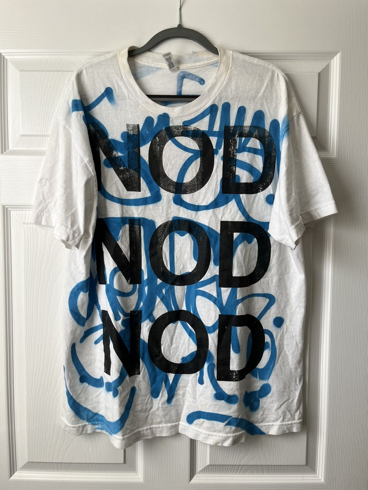 Drain Gang × Haunted Mound × Rap Tees *RARE Signed Joeyy + Shed Theory Tee HANDMADE by Joeyy Size US XL / EU 56 / 4 - 1 Thumbnail