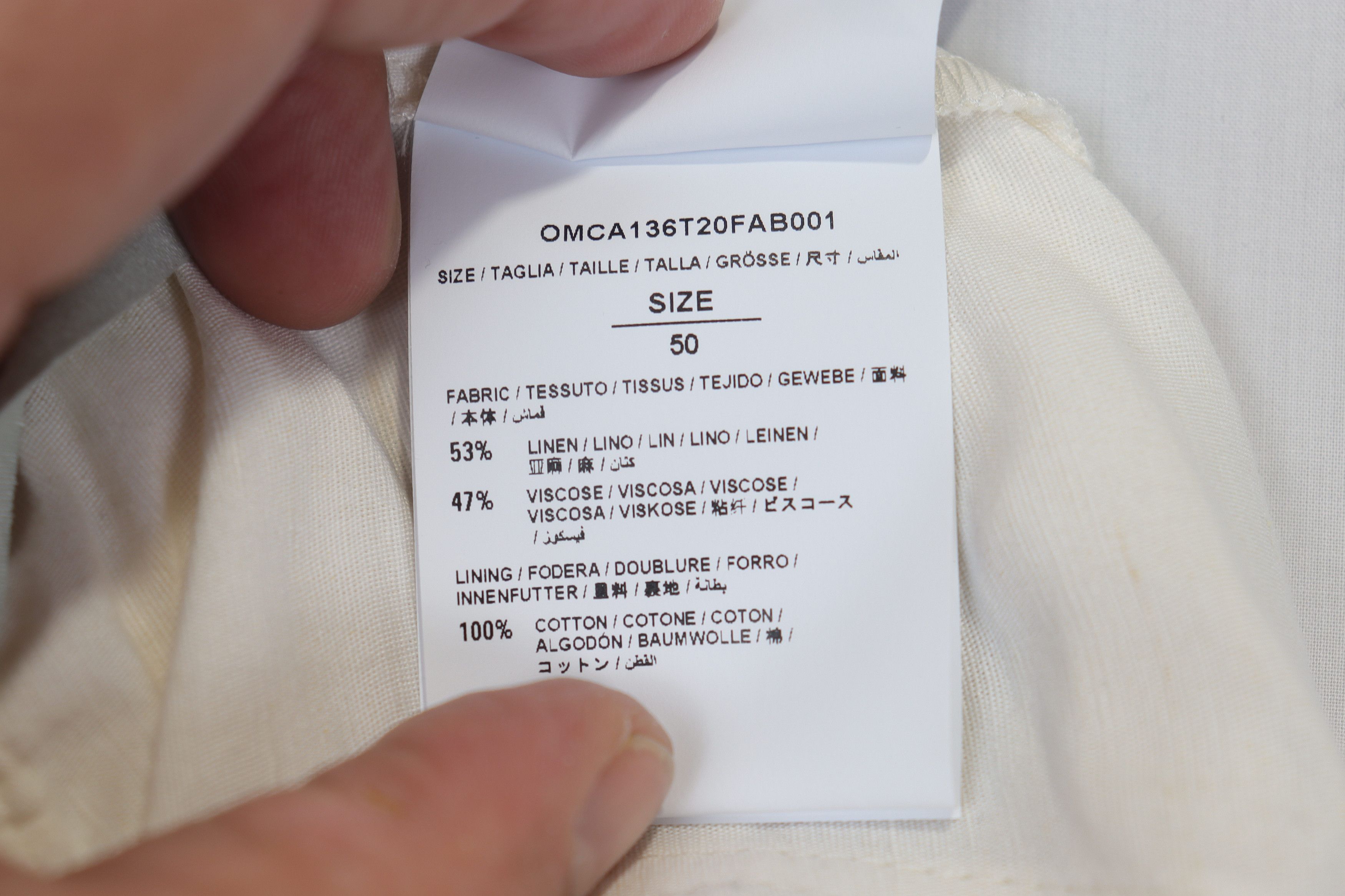 Off-White o1rshd11223 Skateboard Linen pants in off-White Size US 34 / EU 50 - 10 Thumbnail