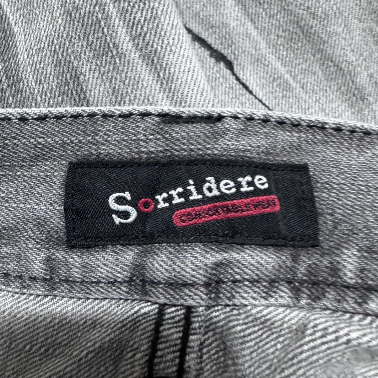 Japanese Brand Sorridere Embroidery Denim Flare Jeans Painter Size US 33 - 19 Thumbnail