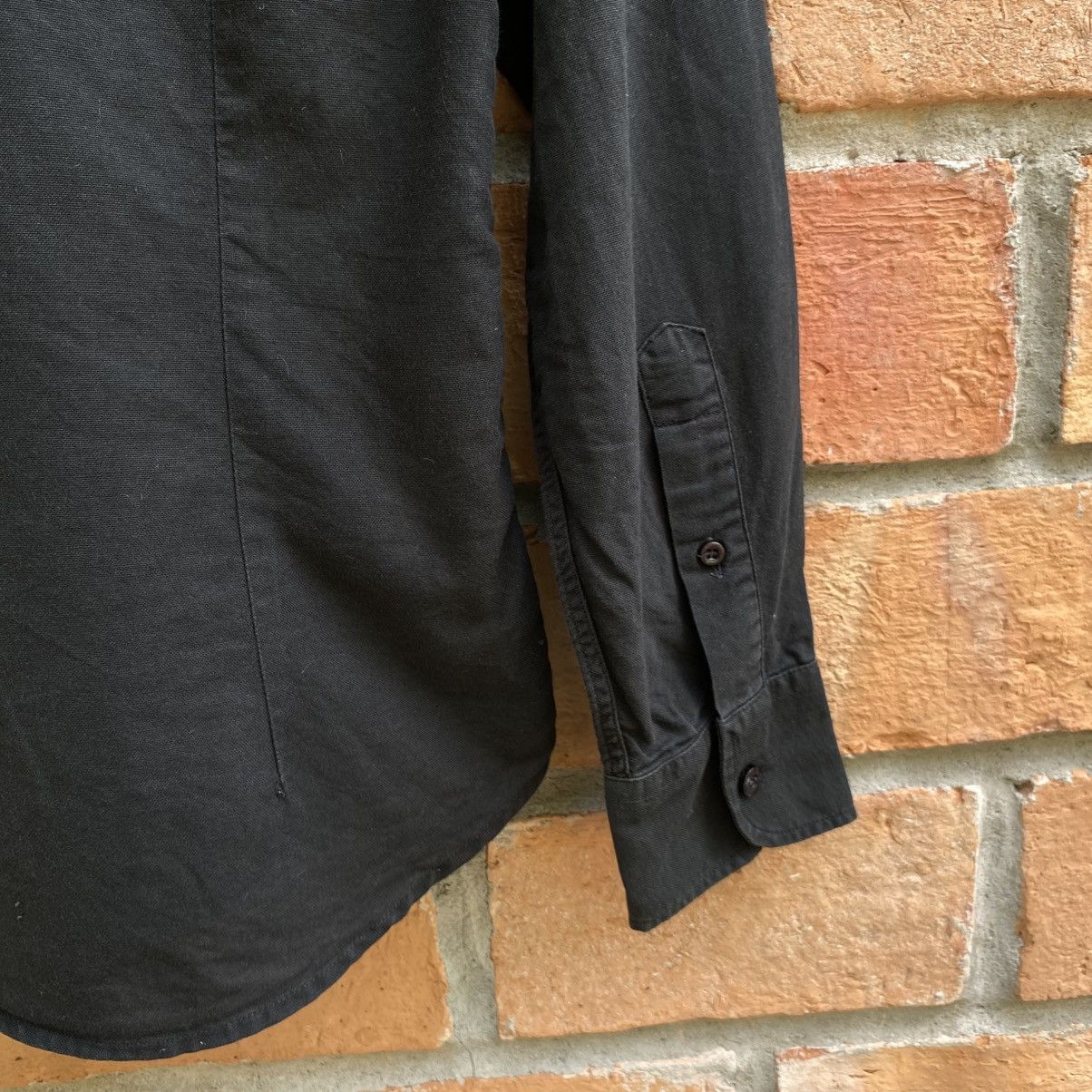 Dolce & Gabbana Dolce & Gabbana Black Fitted Long-Sleeve Collared Shirt Size S / US 4 / IT 40 - 19 Thumbnail