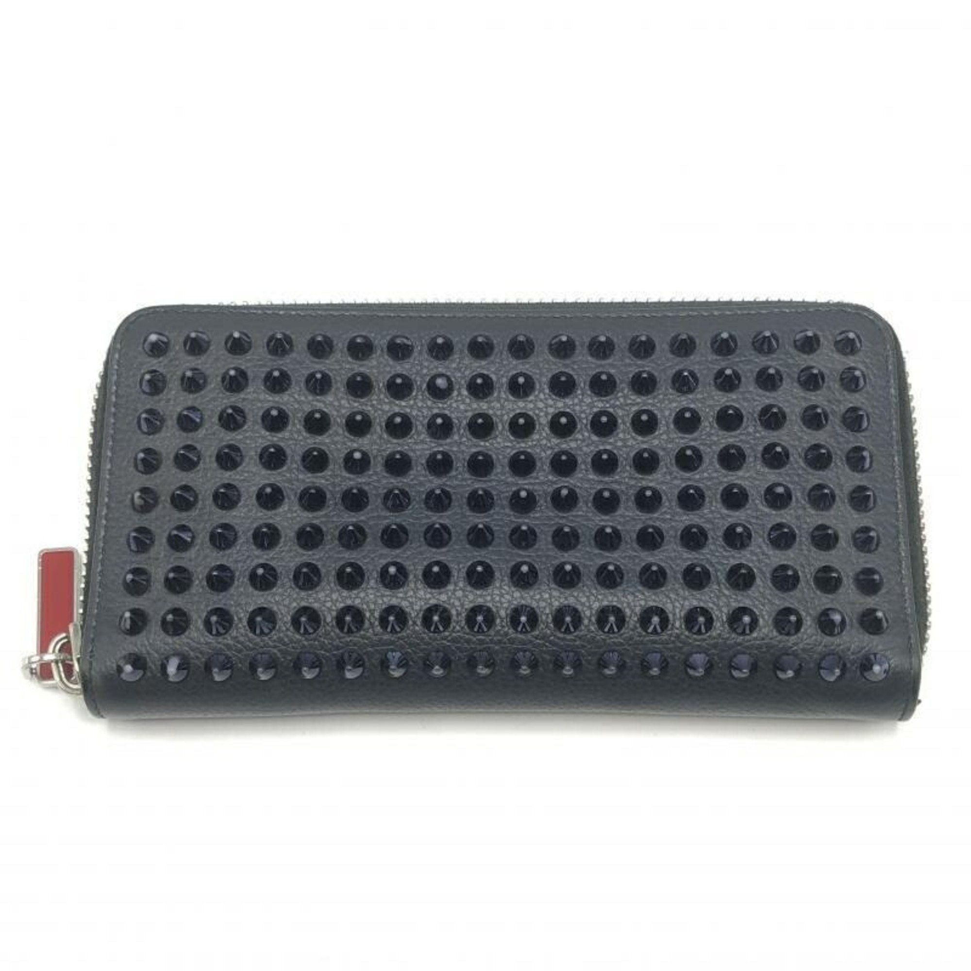 image of Vintage Christian Louboutin Round Long Wallet 1165044 Navy in Blue, Women's